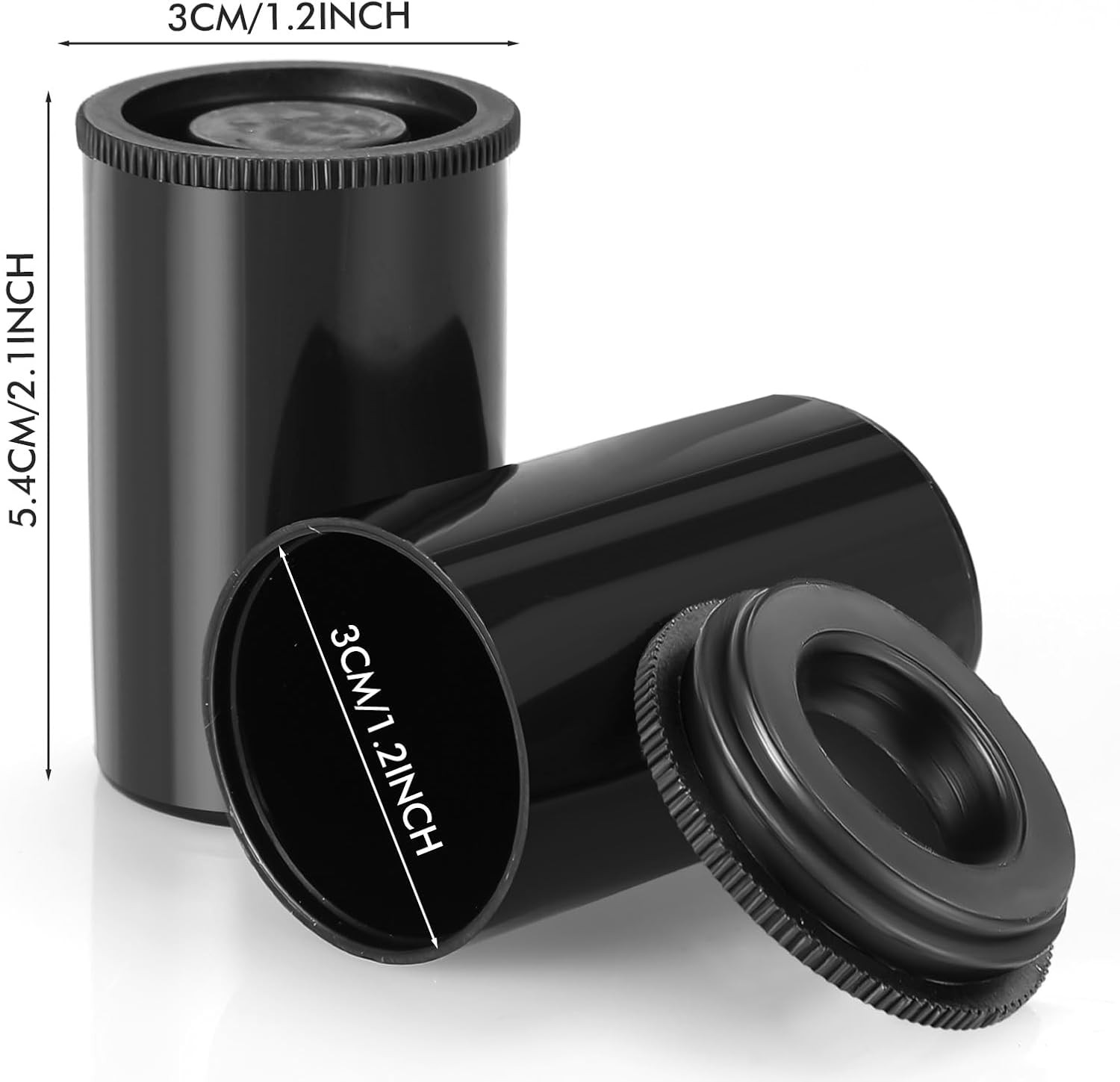 100 Pieces Plastic Film Canister Holder 35 Mm Empty Camera Reel Containers Stora