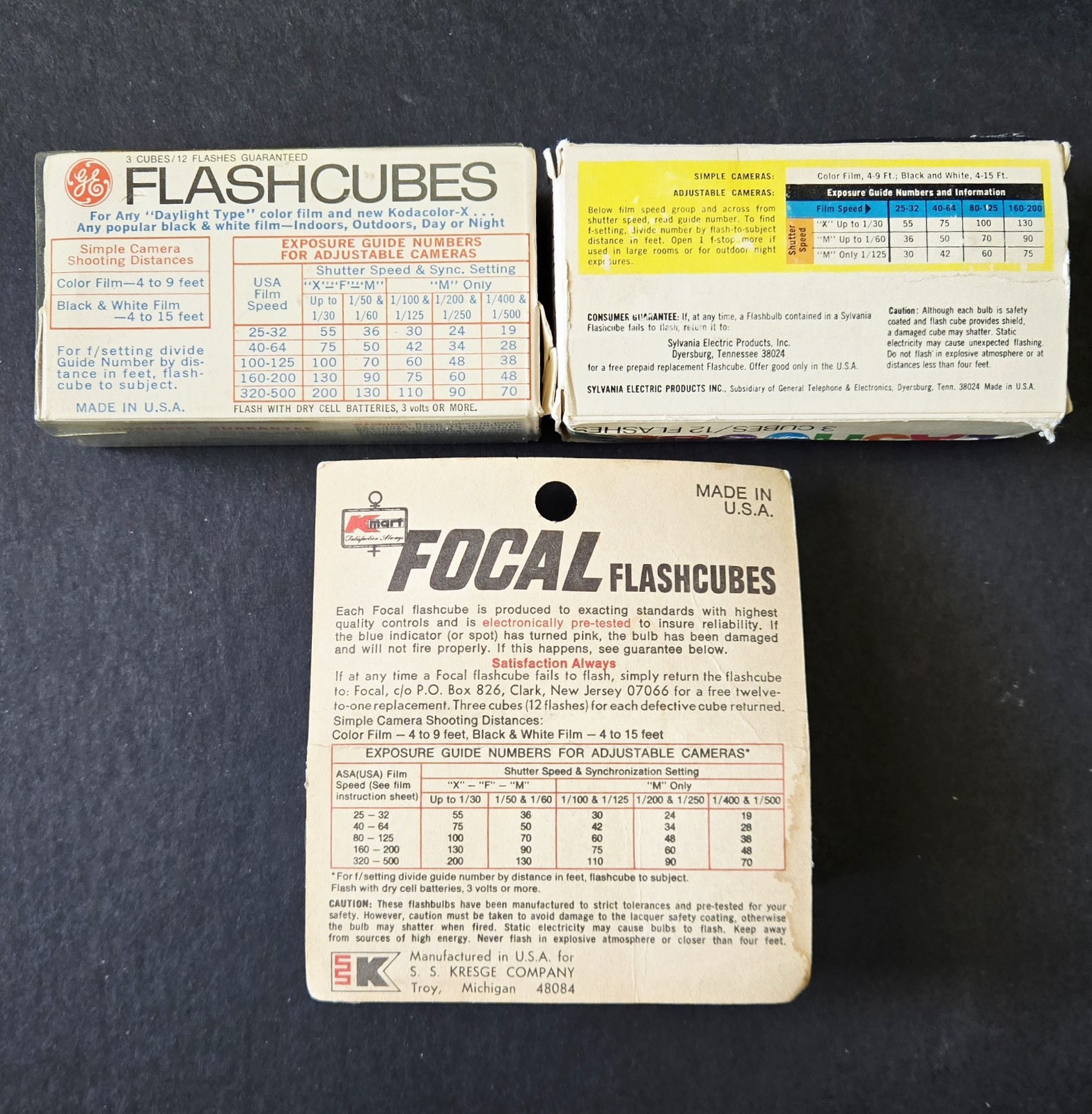 Vintage 1970’s Flash Cubes 7 Unused Cubes
