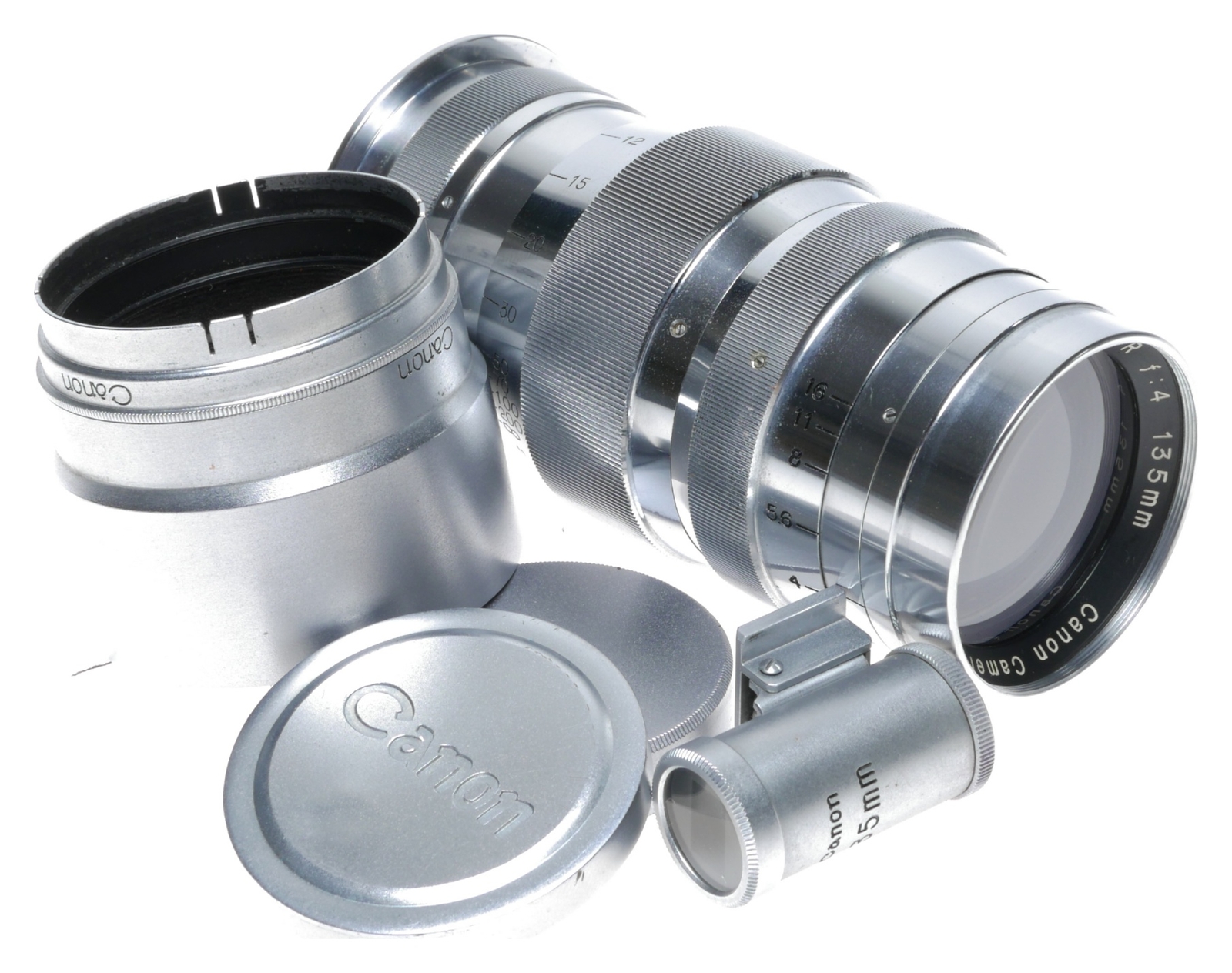 Leica M39 Canon Serenar f:4 135mm Camera Telephoto Lens Finder