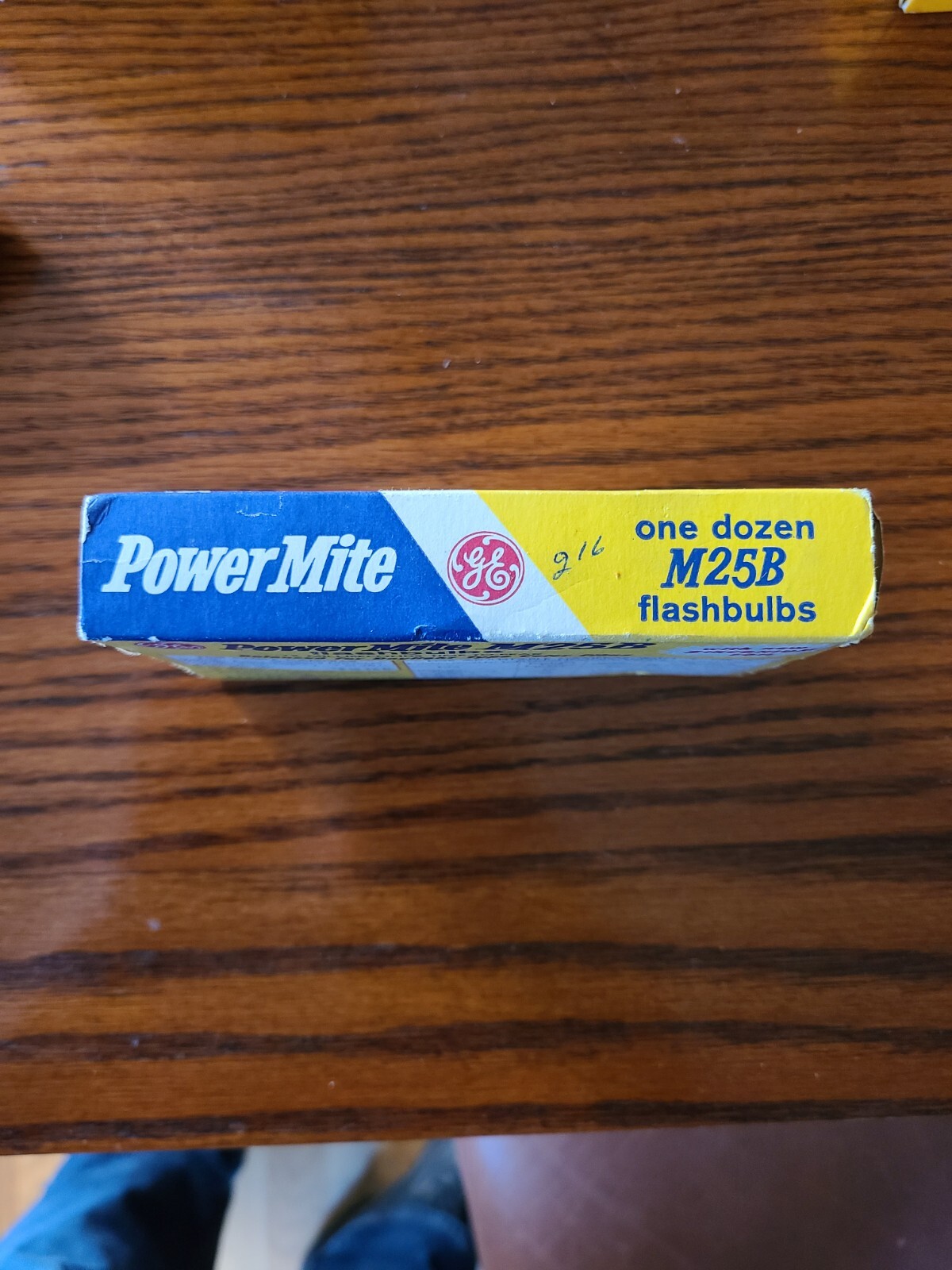 GE General Electric M25B Power Mite Blue Camera Photo Flash Bulbs Box 12 Bulbs