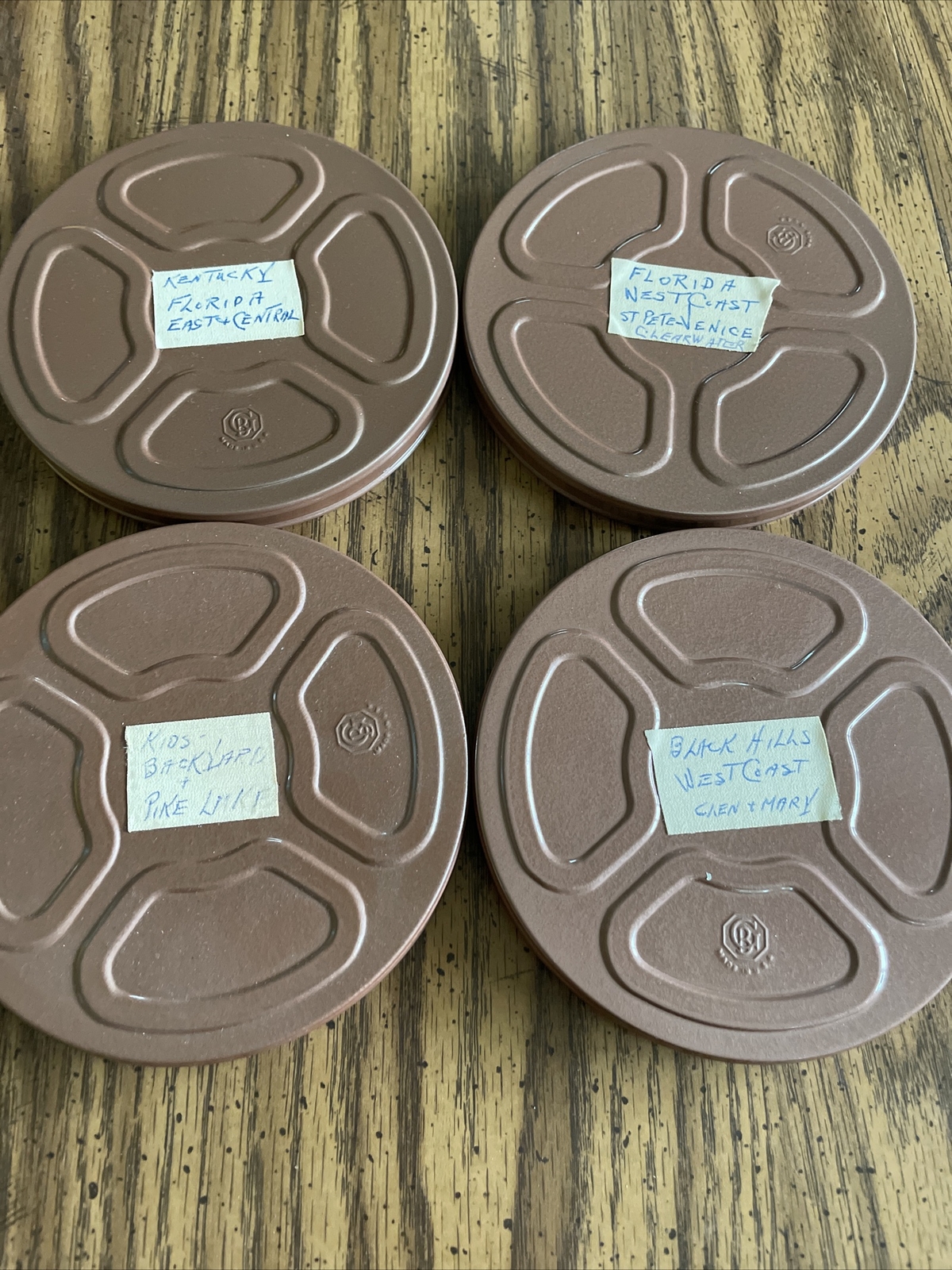 Vintage Lot Of Film Reels, Cans, & Film -Goldberg Filmgrip Relflex W/Box, Kodak