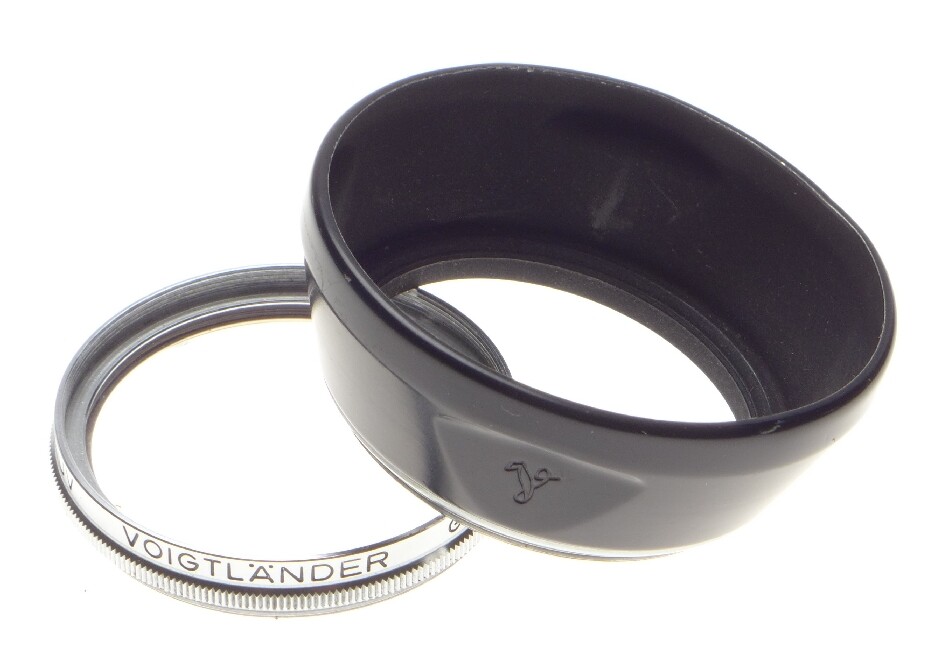 Voigtlander bessamatic slr film camera skopar x 1:2.8/50 lens filter hood meter