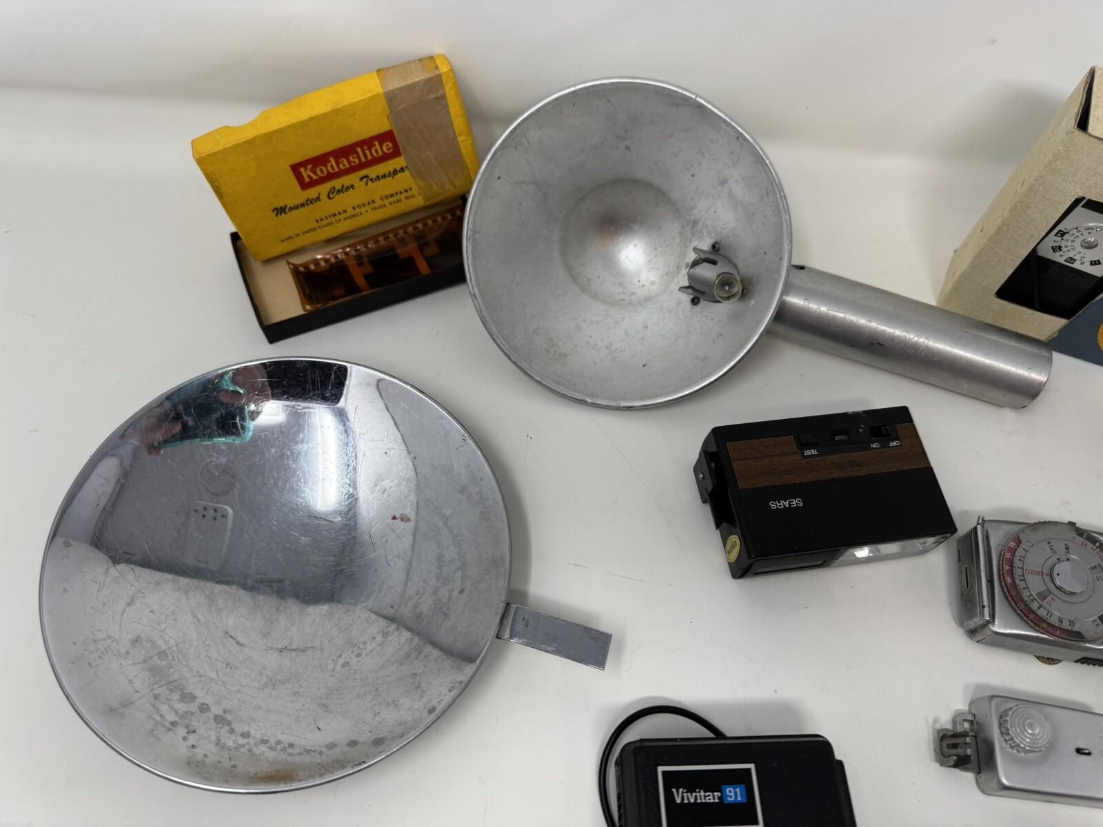Mixed Lot Of Vintage Camera Accessories Parts Untested