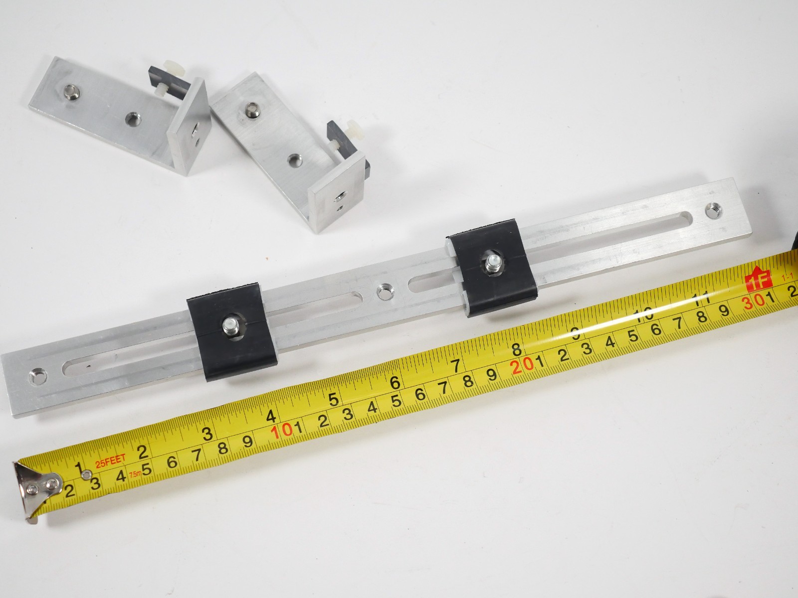 Custom twin Camera bar for 3D stereo photography 12″ sliding posts vertical
