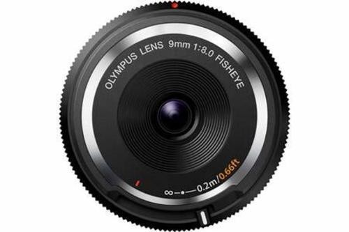 Olympus 9mm f8 Fisheye Body Cap Lens BCL‑0980 Black Mirrorless Ultra‑Slim Design