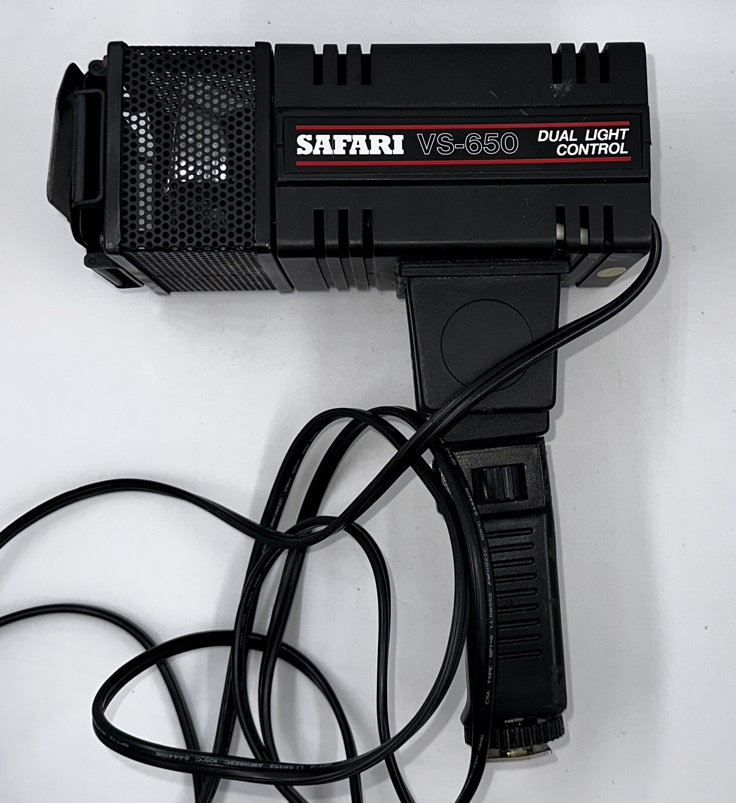 Vintage SAFARI VS-650 Focusing Video Light Dual Control with Fan