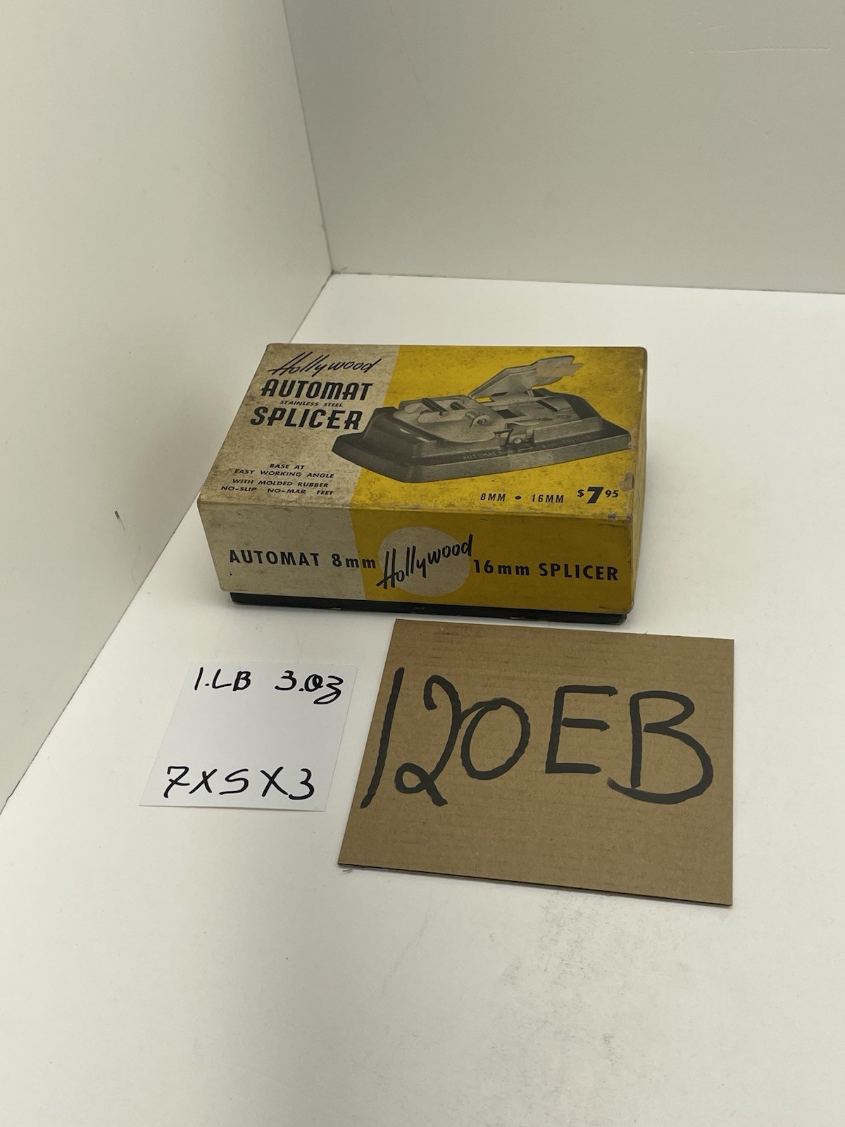 Vintage Hollywood Automat 8mm & 16mm Movie FILM SPLICER (In Original Box)