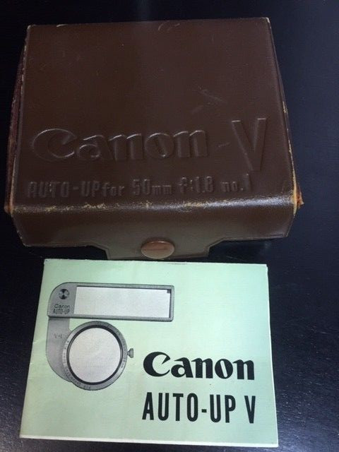 CANON AUTO-UP V CANON RANGEFINDER LENS 50MM F/1.8 LTM CLOSE FOCUS ATTACHMENT