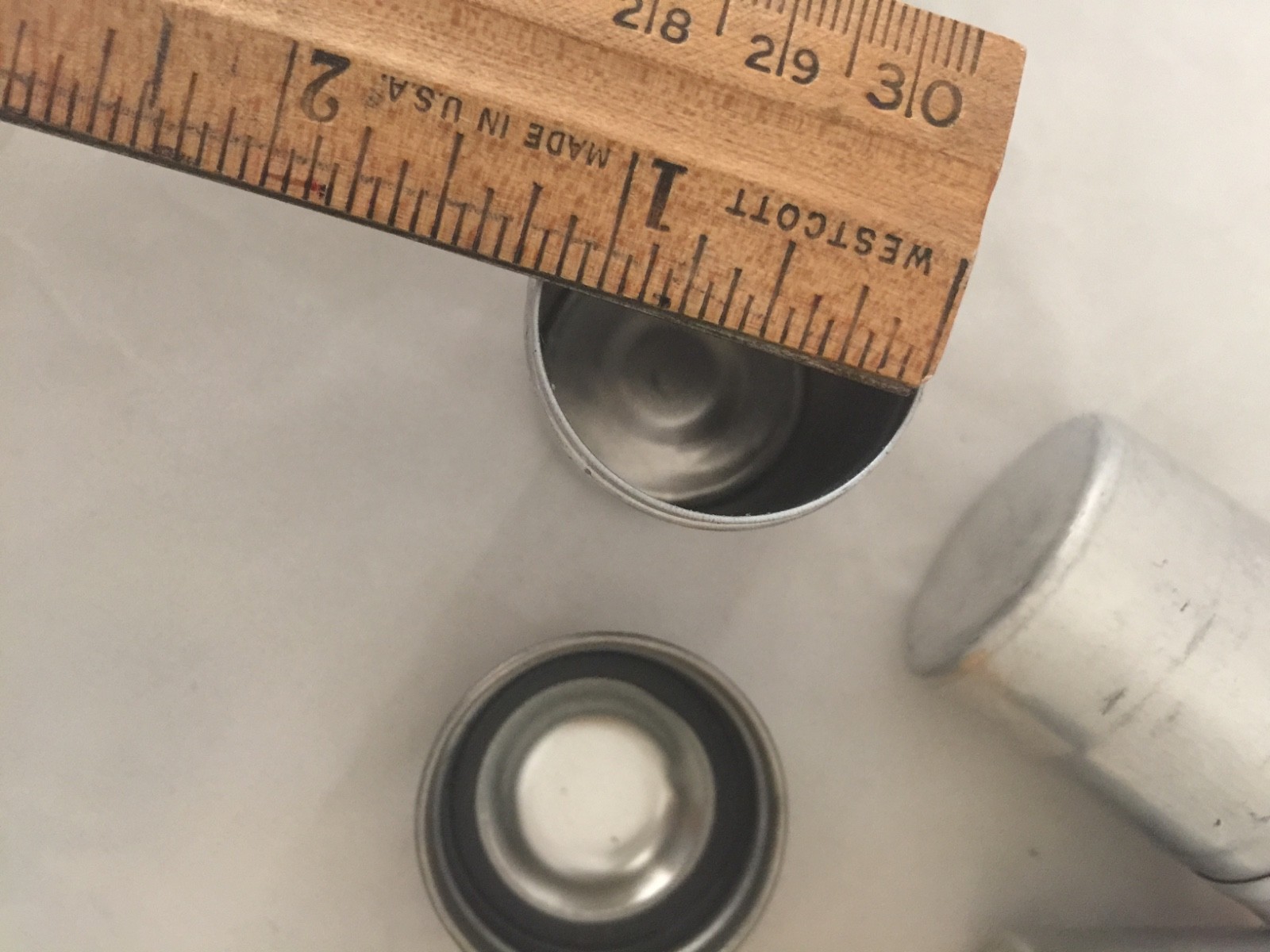 Set 8 aluminum film canisters Vintage