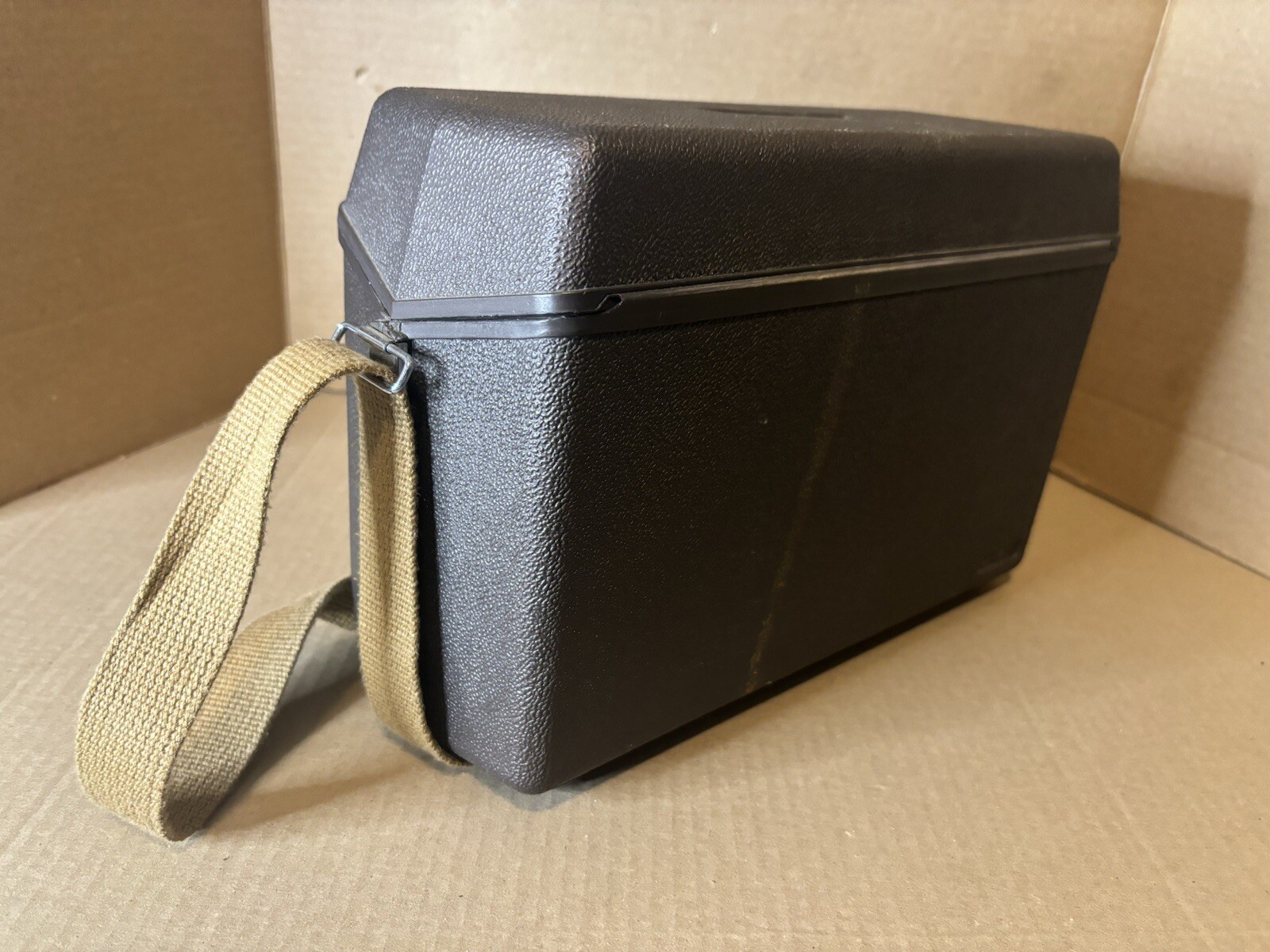 Vintage KONICA Hard Shell Camera Case / Box with Strap Made in Japan Rare HTF
