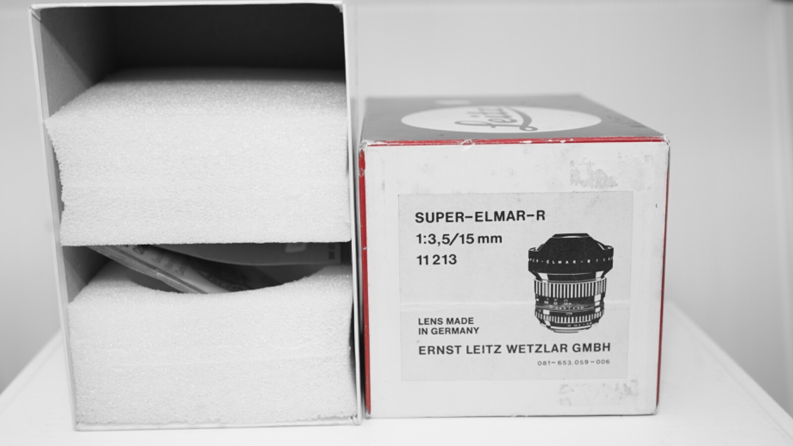Leica Maker Box 11213 for Leica Elmar-R 15mm f/3.5 Lens