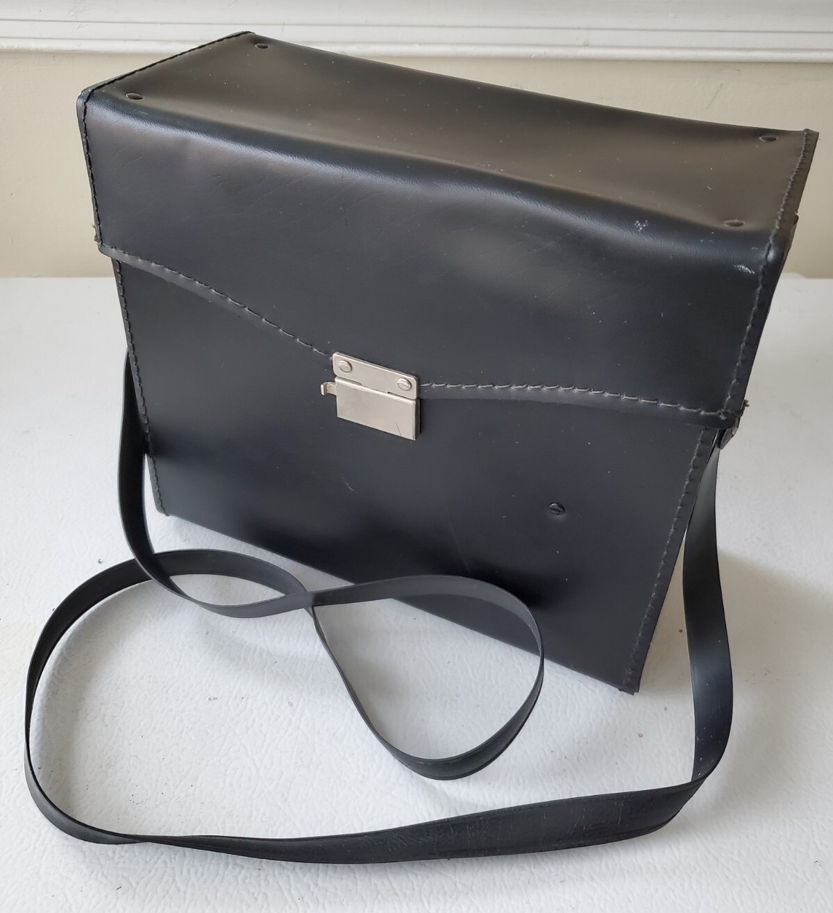 Vtg Heavy Photographers Cam Accessories Portable Leather Box W4/L8