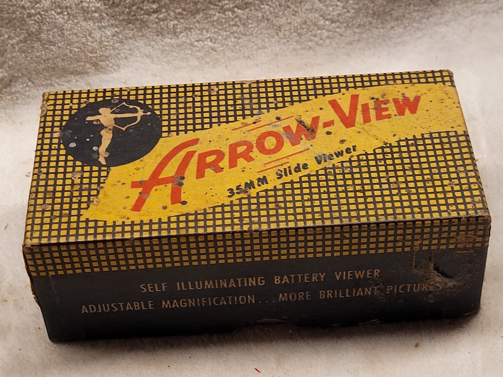 VINTAGE BAKELITE ARROW VIEW 35 MM SELF ILLUMINATING SLIDE VIEWER ADJUSTABLE