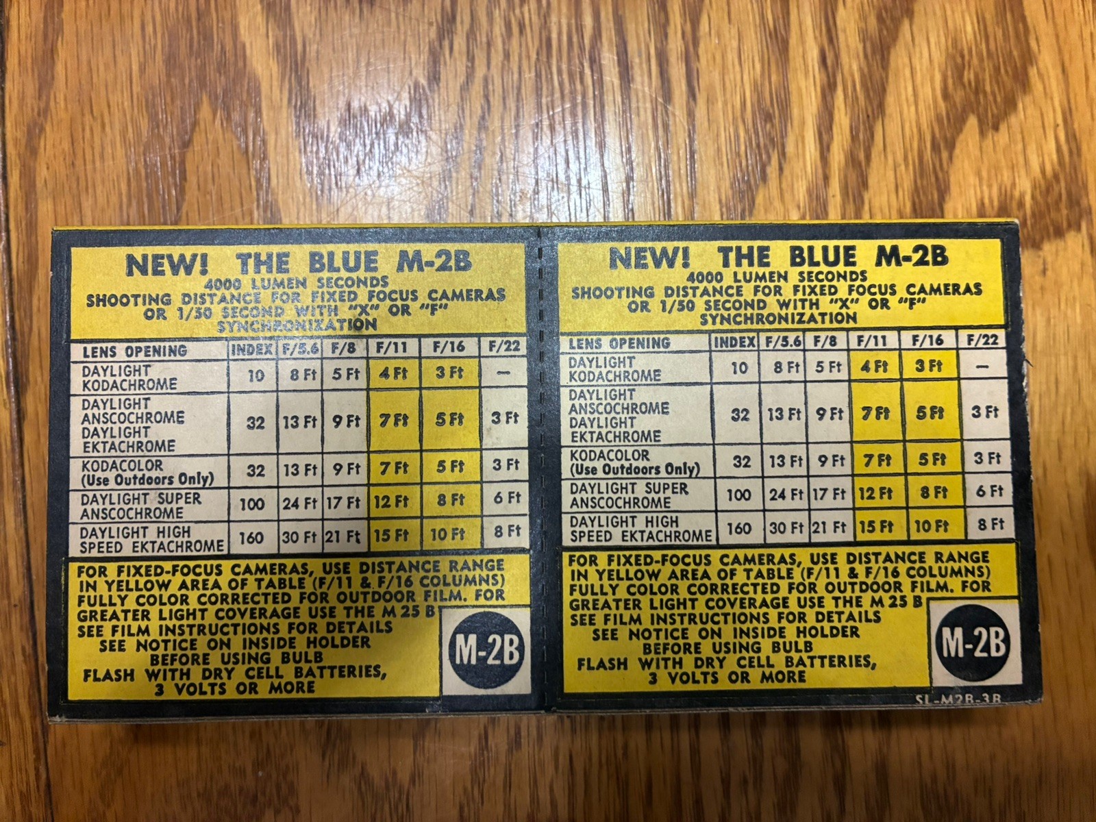 Vintage Sylvania M2B Blue Dot Flashbulbs 6 Unused Flash Bulbs