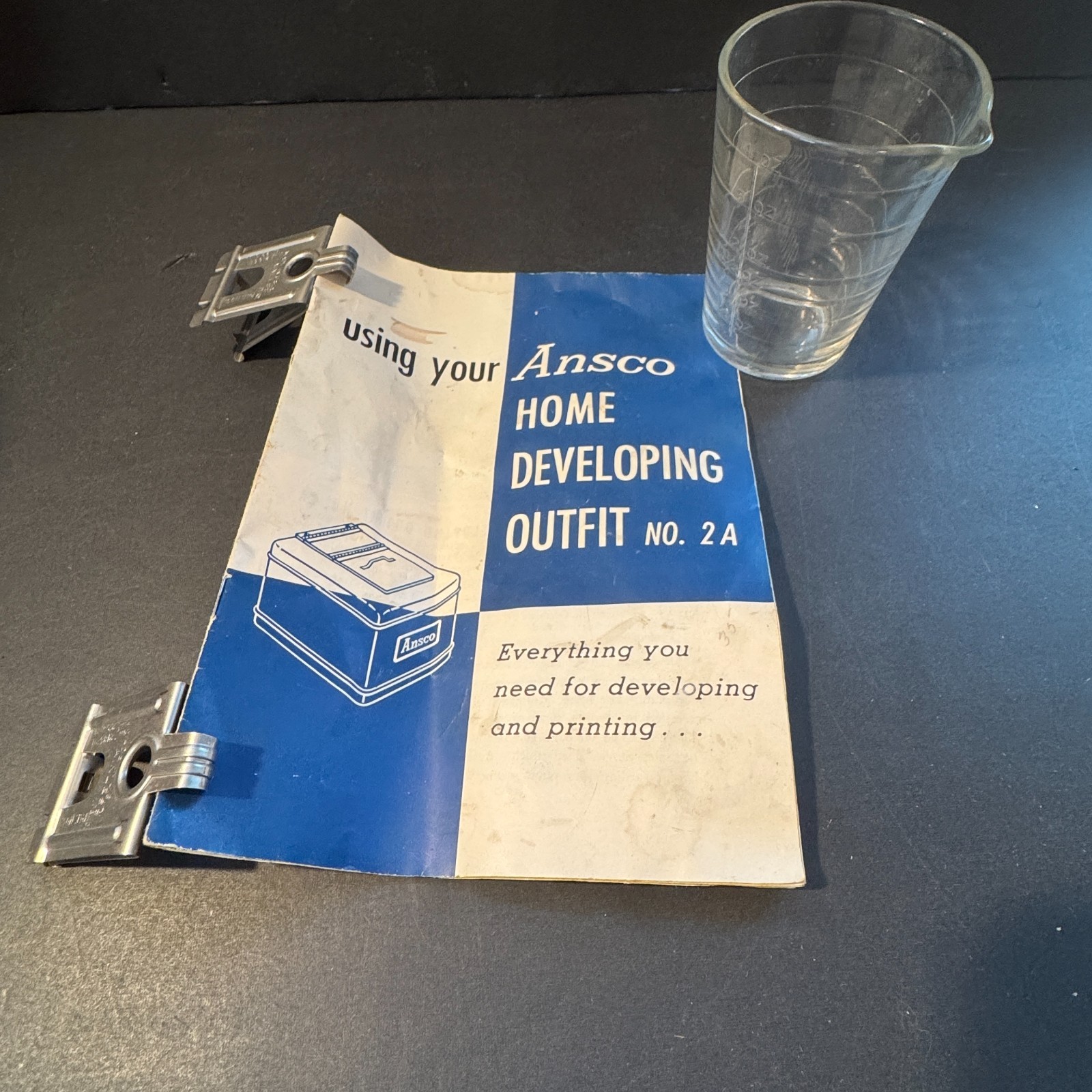 Ansco Home Developing Outfit No. 2A, Nearly Complete, Working, Original Box
