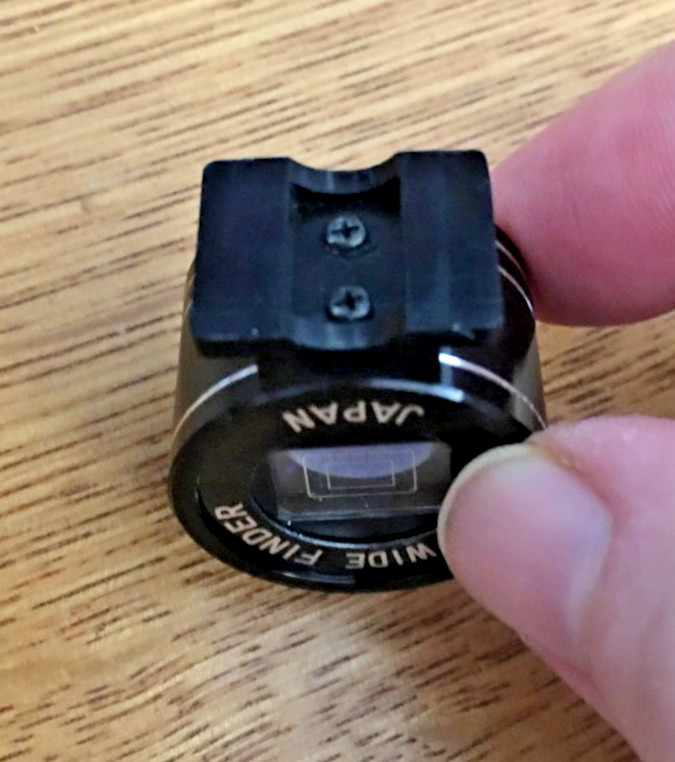 Tele-Wide Finder Cold Shoe Mounted For 35mm Vintage Film Camera