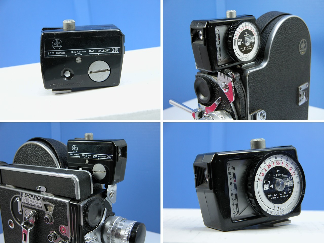 Tested/Working Bolex EXPOSURE METER For Bolex Rx 16mm Movie Camera Nice!