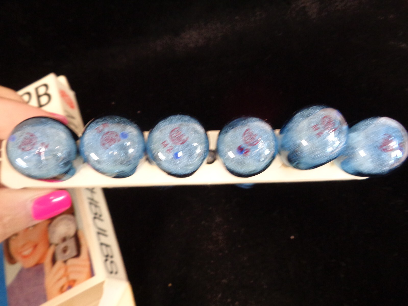 Vintage GE Blue M2B Flashbulbs – 11 Bulbs
