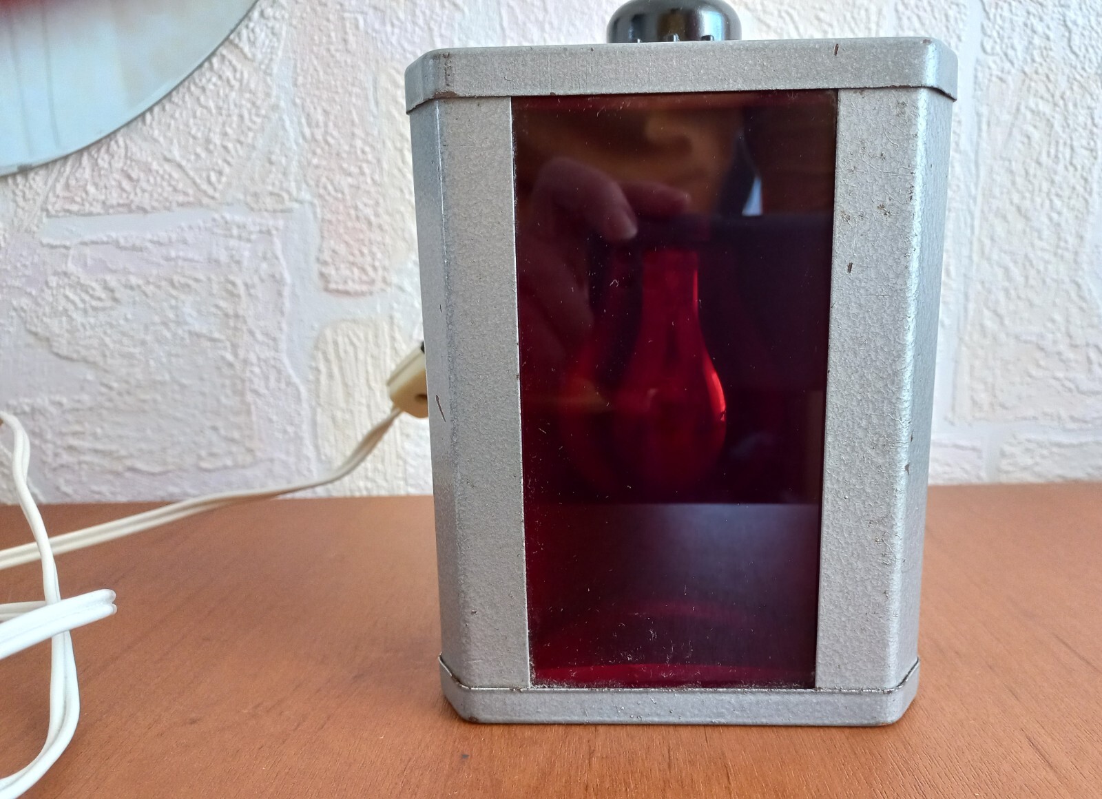 Soviet Vintage Red Lantern for Photo Printing 1980s USSR antique