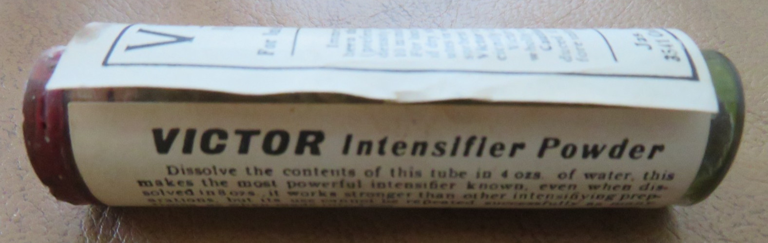 Antique Victor Intensifier Powder for Weak Negs Jas A. Smith & Sons (see Note)