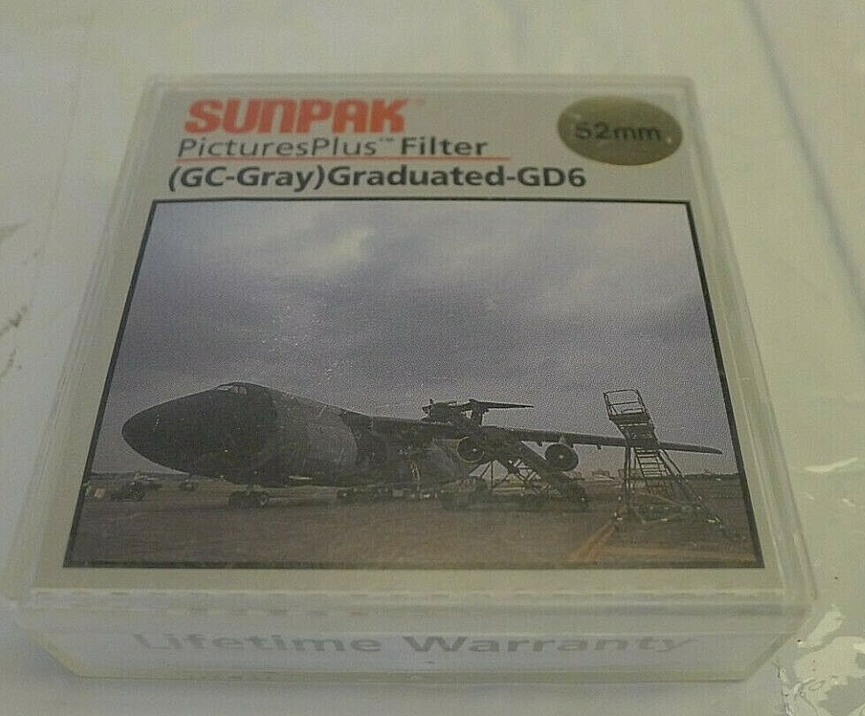 Sunpak 52mm GC-Gray Graduated GD6 Filter +Protective Case – Japan