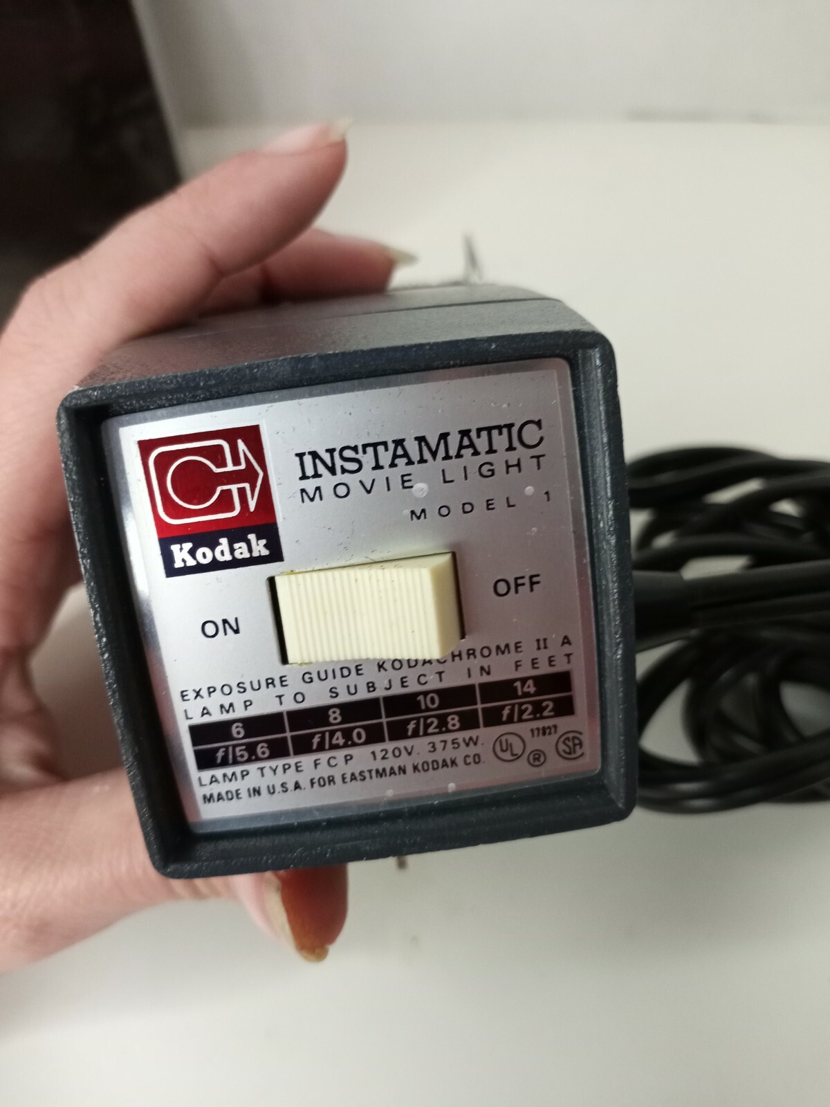 Kodak Instamatic Movie Light Model 1 Vintage
