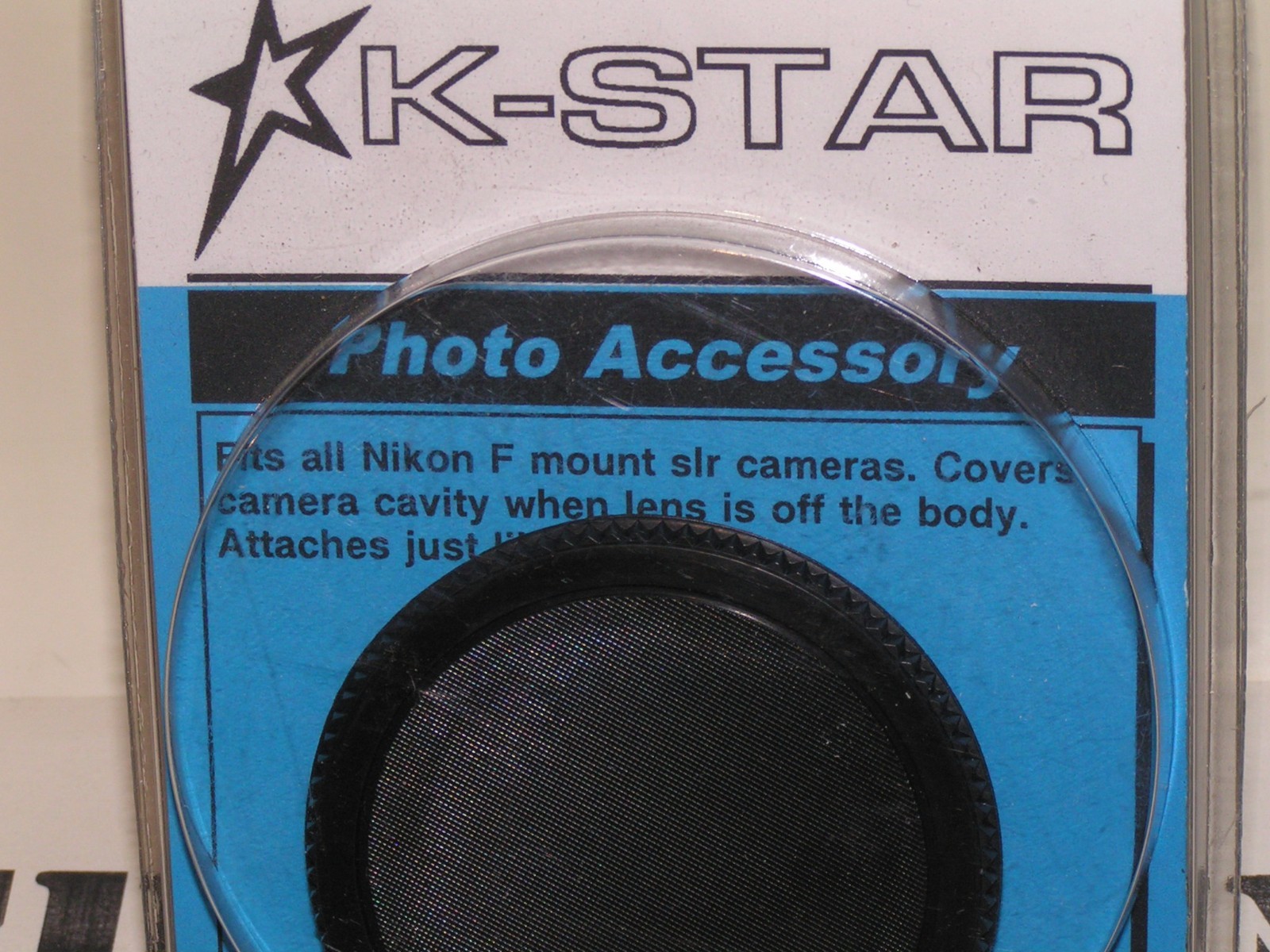 Vintage Nikon F Mount Body Cap / Protector New Factory Sealed K-Star Brand NOS