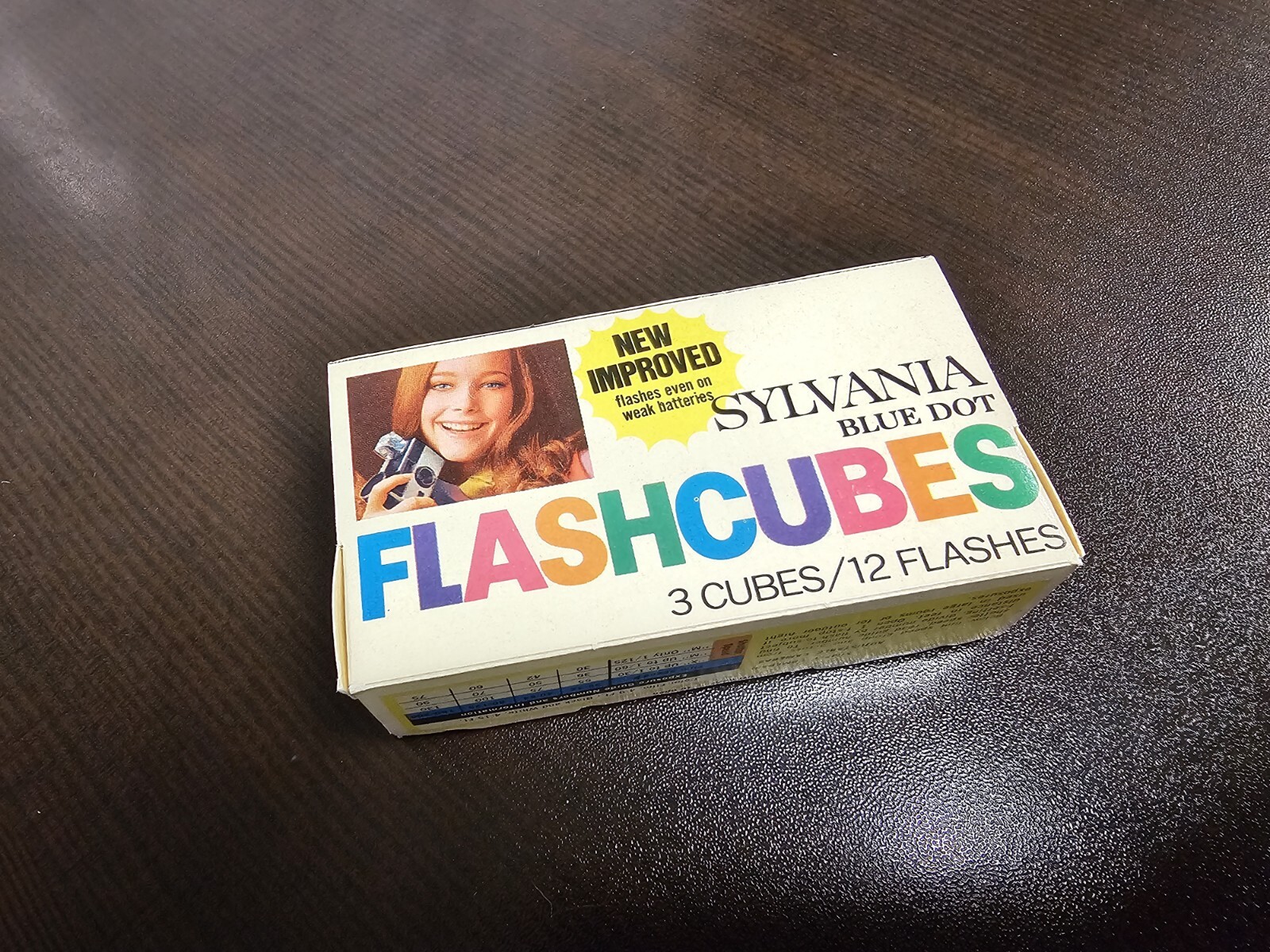 Sylvania Blue Dot Flashcubes Camera Flash Cubes 3 Pack 12 Flashes NEW OLD STOCK
