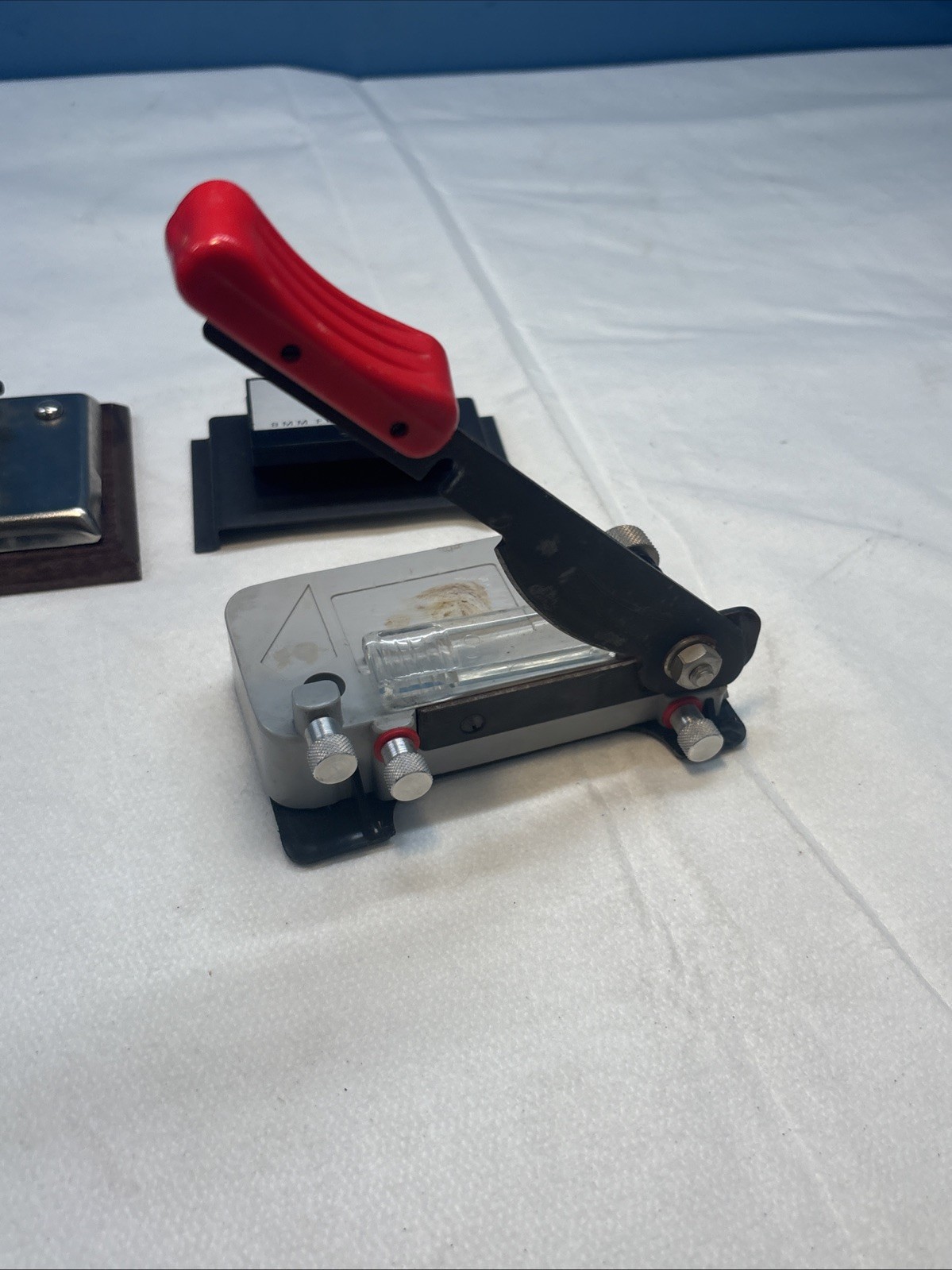 Vntg Photography 2 x 2 Cardboard Slide Cutter Slicer. Garnet And 8MM Splicers