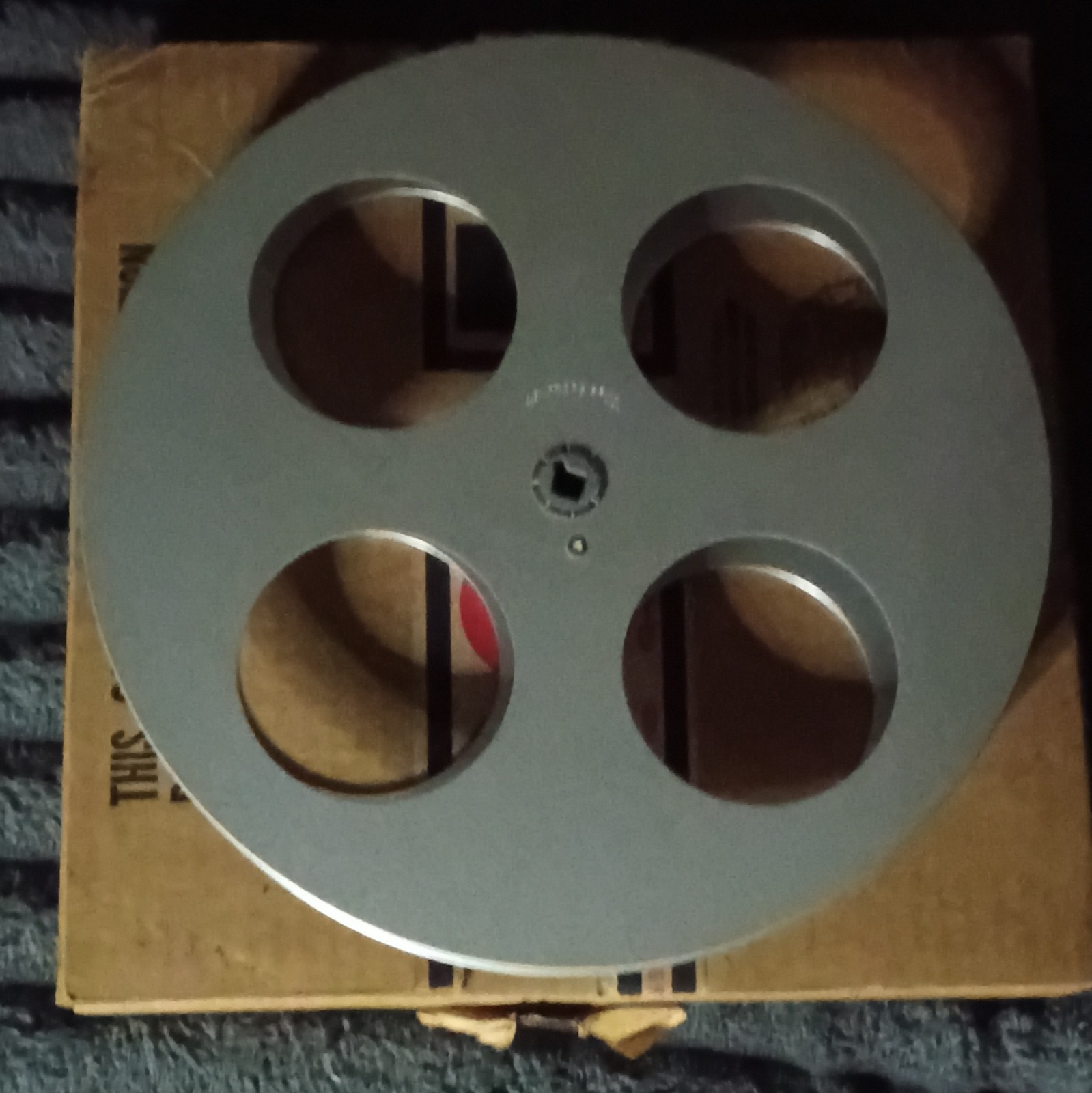 16mm Aluminum Split Reel By Goldberg Brothers Holds 1200′ Of Motion Picture Film