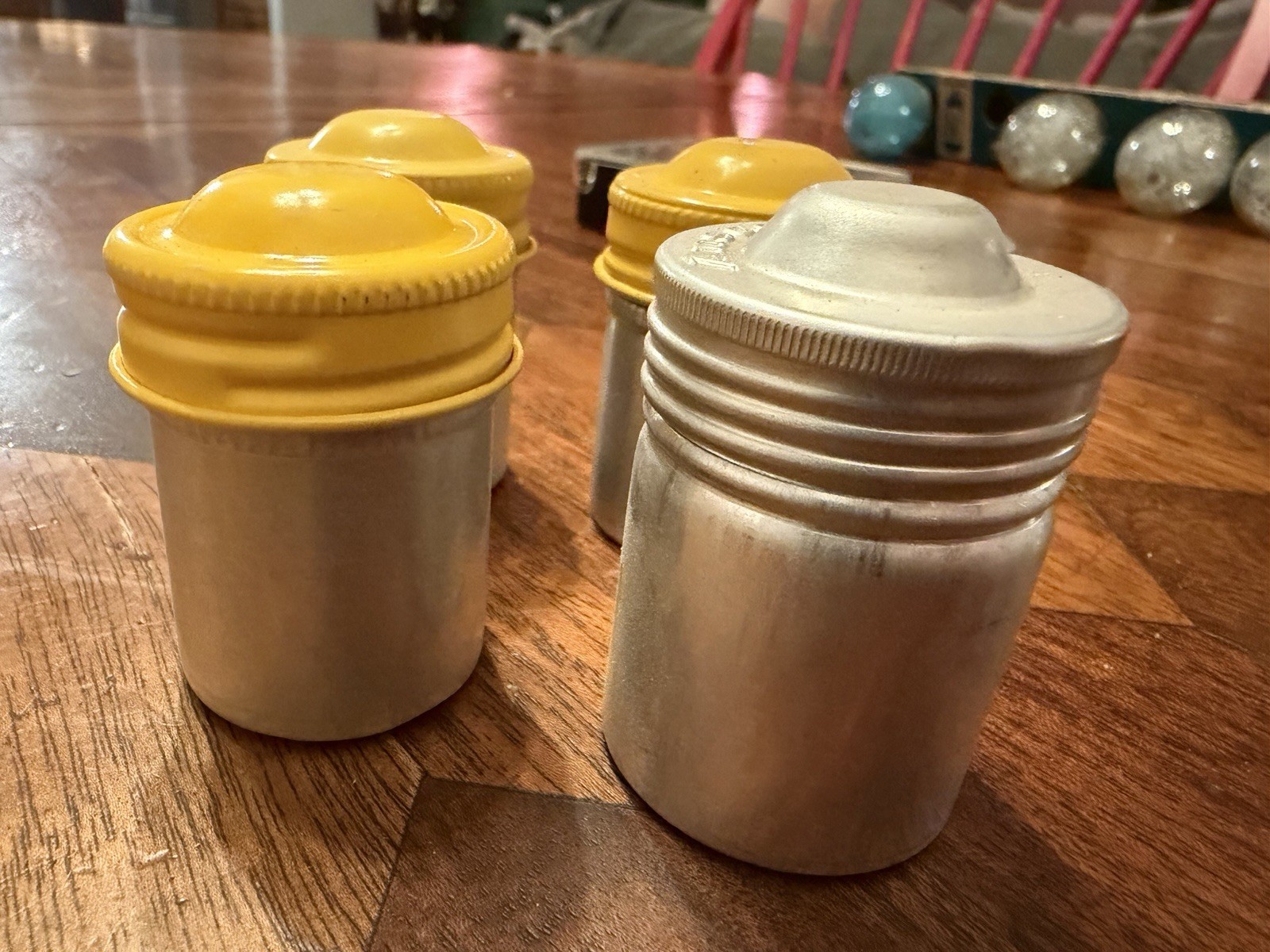 VINTAGE ANSCO FILM CANISTERS Lot Of 4