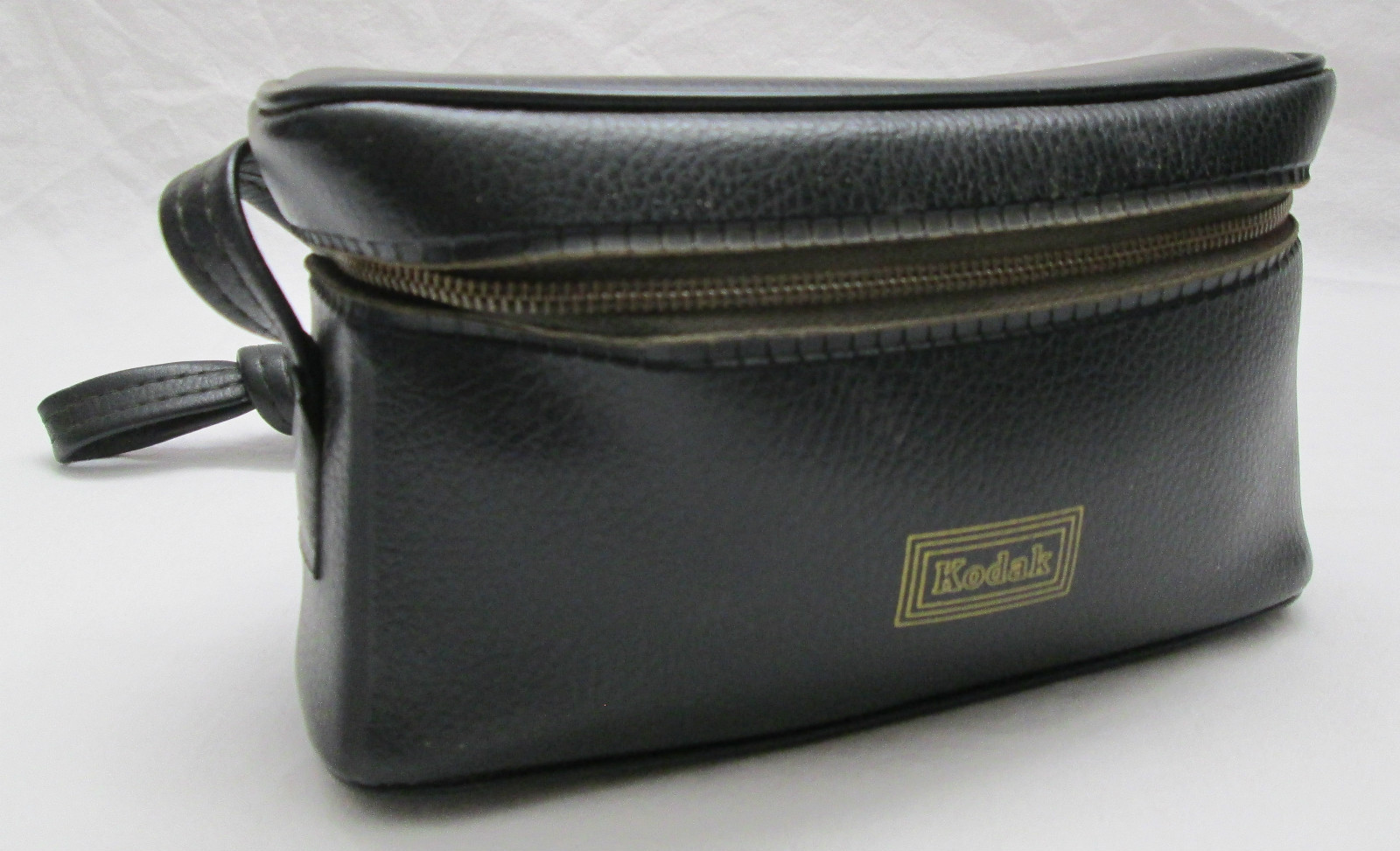 Vintage Kodak Black Camera Flash Lens Accessory Zippered Storage Carry Bag Case