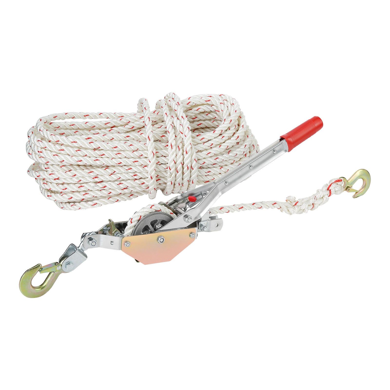 Rope Puller, 3/ 4 Ton (1, 653 lbs) Pulling Capacity, with 100′ of 0.6″ dia. Rope