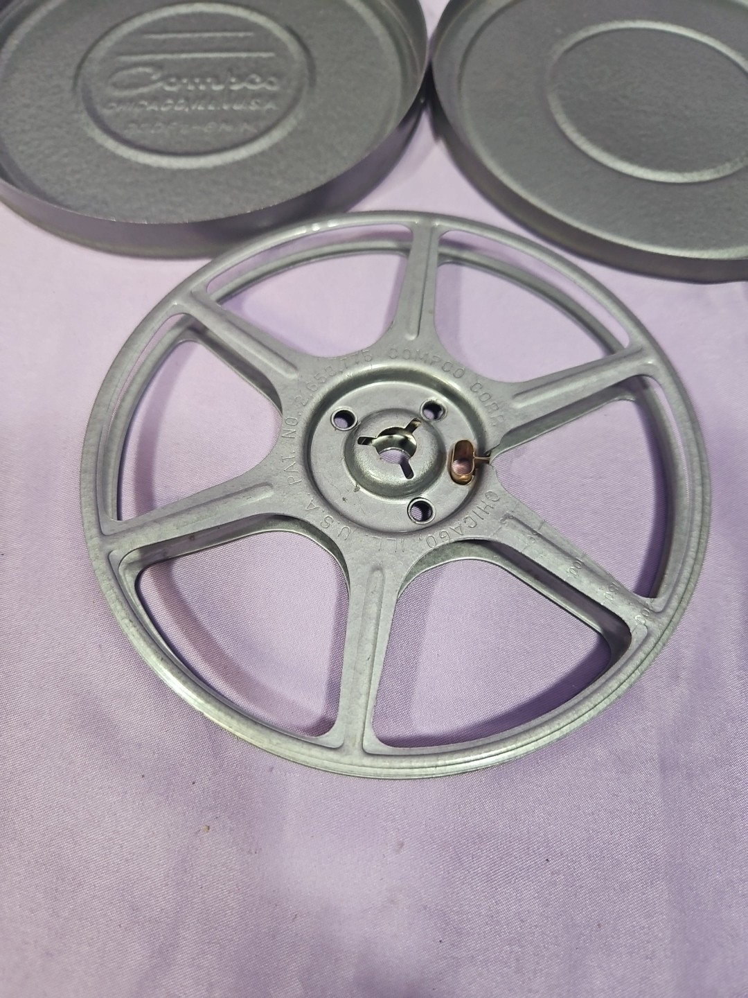 Vintage Original Compco 8mm / 200ft Film Reel Storage