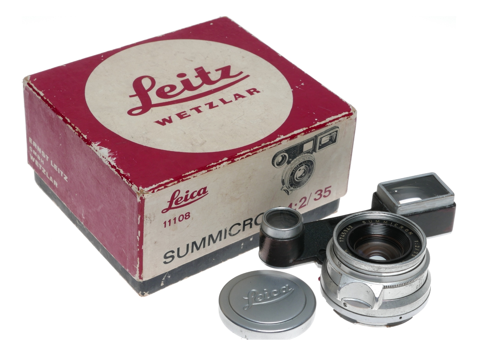 Leica M3 11108 Summicron 2/35 mm 8 elements lens=35mm F2 boxed