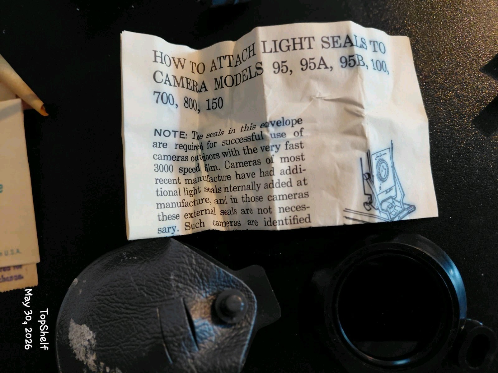 Vintage Polaroid Wink-Light Model 252 Flash Attachment with Original Box& Papers