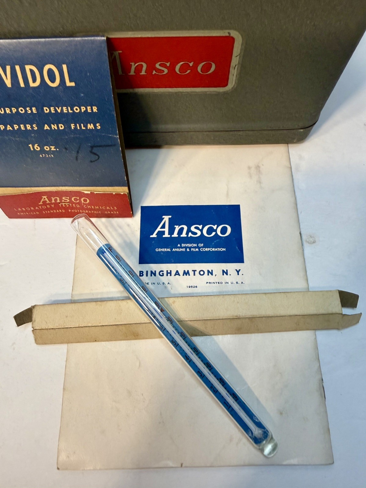 Vintage Ansco Home Developing Outfit No. 2A Tested – Works – See Description!