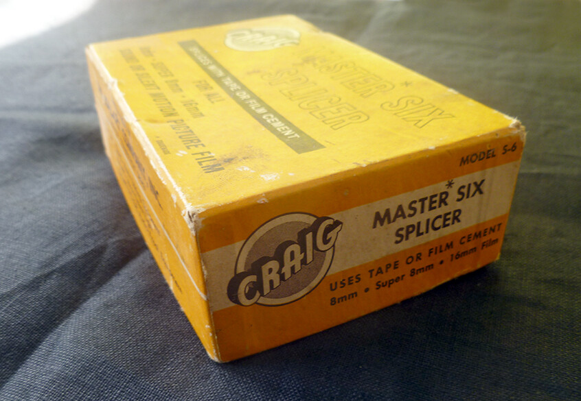 ~ vintage Craig MASTER SIX SPLICER ~ Model S-6 ~ 8mm, Super 8 & 16mm ~ FILM