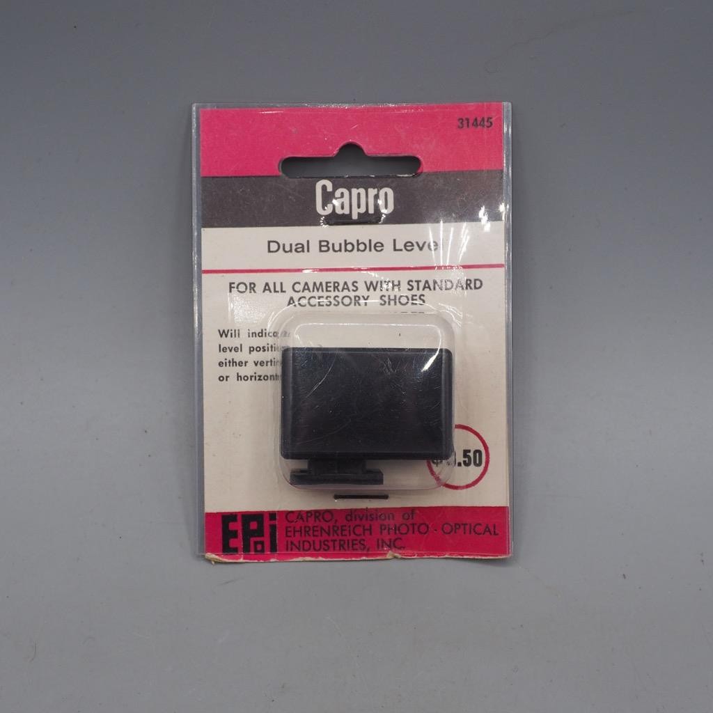 Capro Dual Bubble Level for Standard Accessory Shoe on Camera Bracket