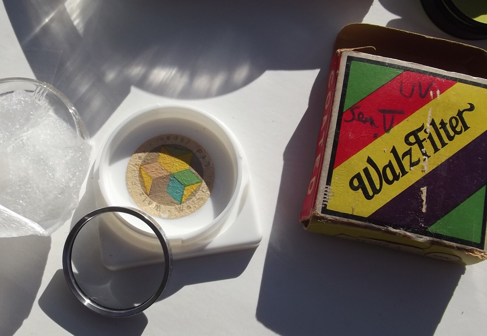 Mixed Lot of 12 – Lens Filters, Shade – Kodak, Tiffen, Bell & Howell, Omnicolor