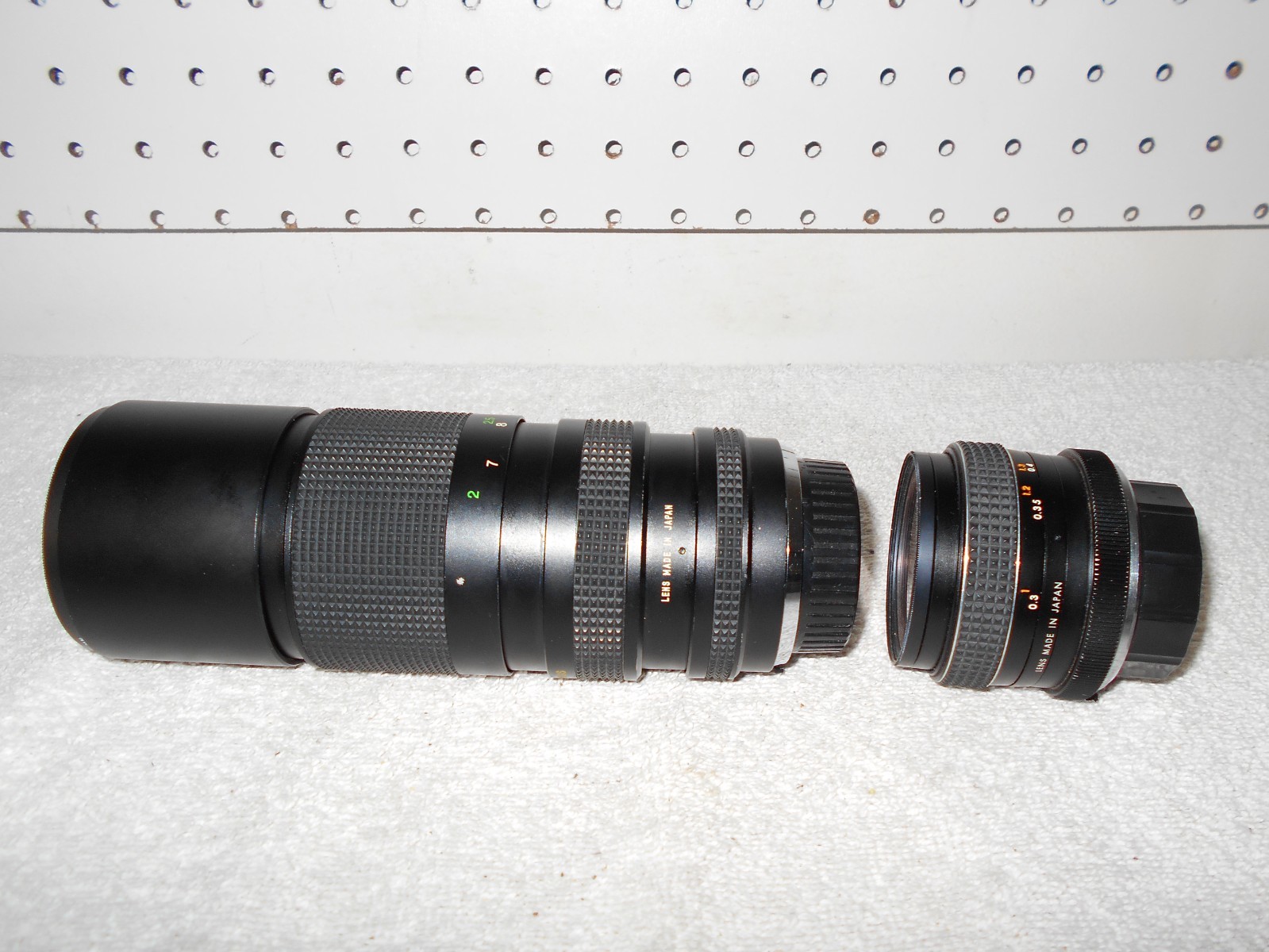 VIVITAR 100-300MM TELEPHOTO ZOOM & AUTO OLYMPIA MC WIDE ANGLE LENS LOT