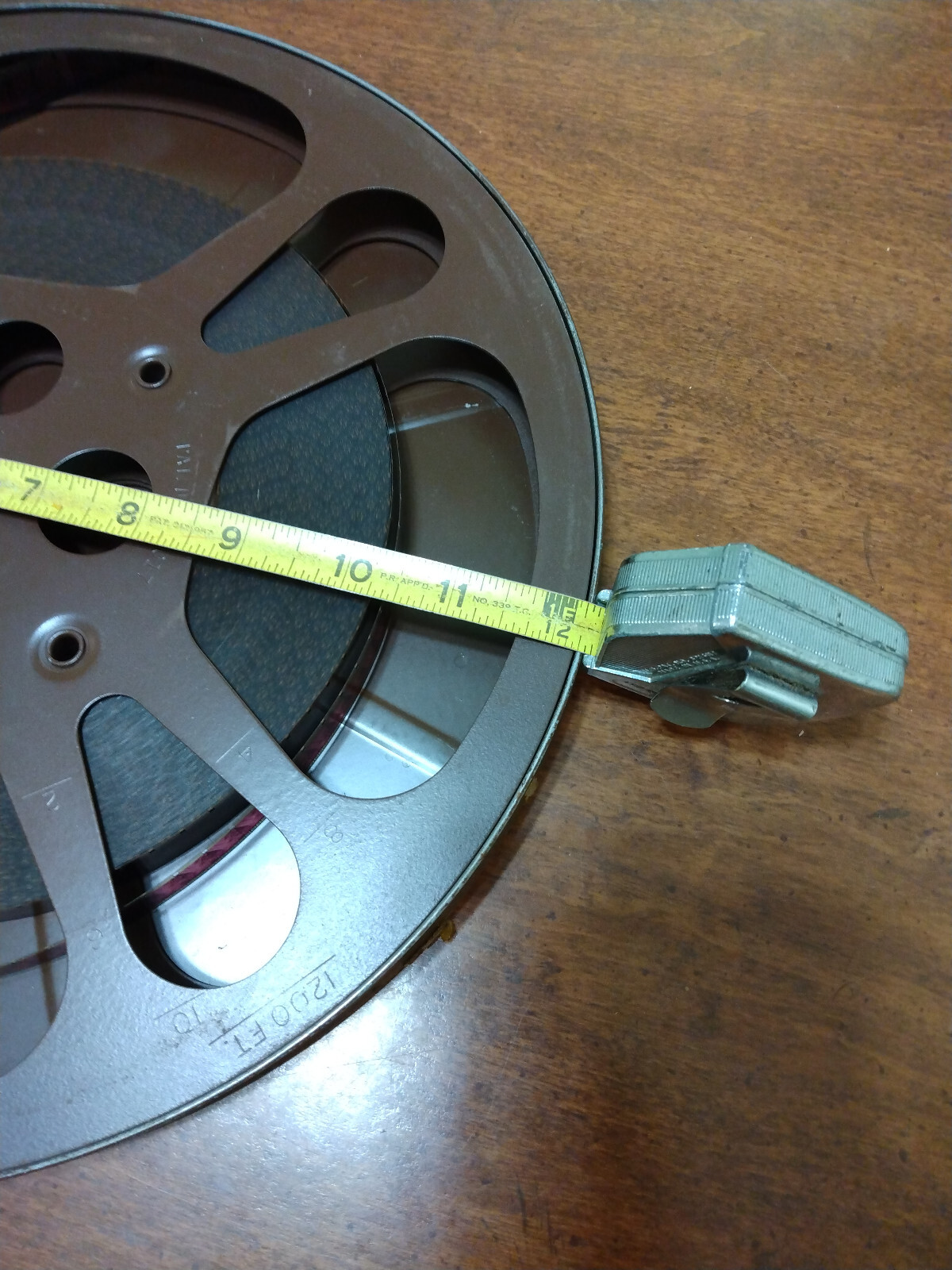 Vintage Goldberg Bros 1200 Foot 16mm Metal Reel & Can Made in the USA