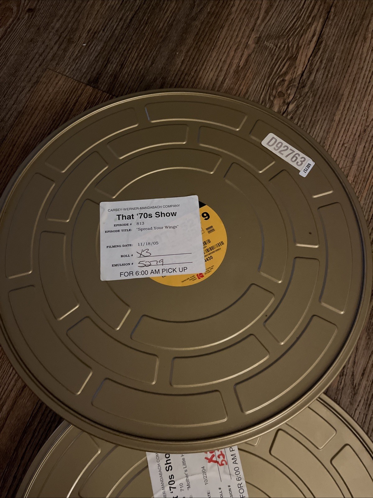 That 70s Show Prop Tin Can Canister 35mm Kodak Film Empty