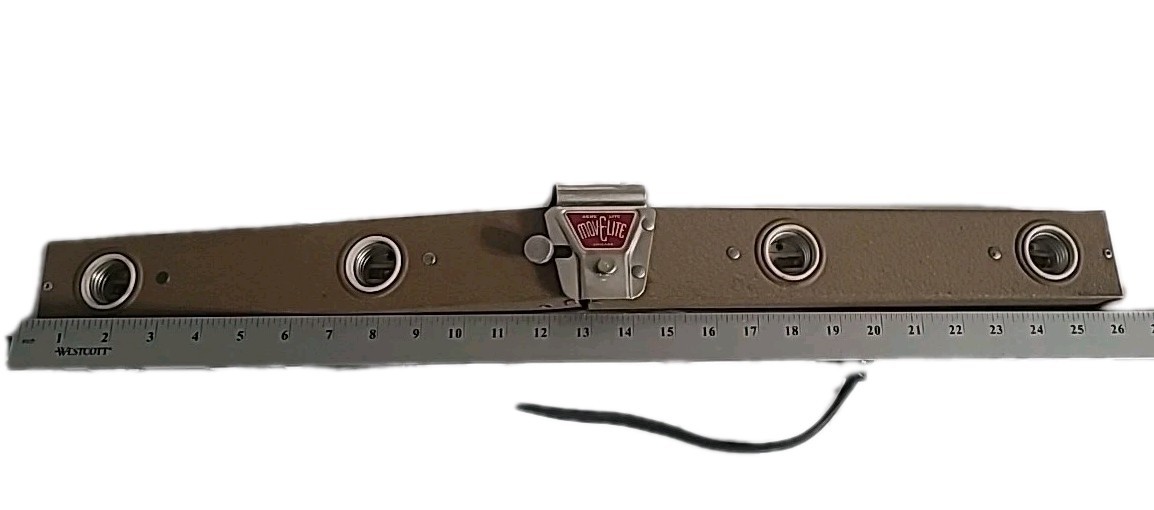 Vintage 1950s Acme Lite Mov-e-Lite Model 48 Bifold Works Exposure Guide Spindial