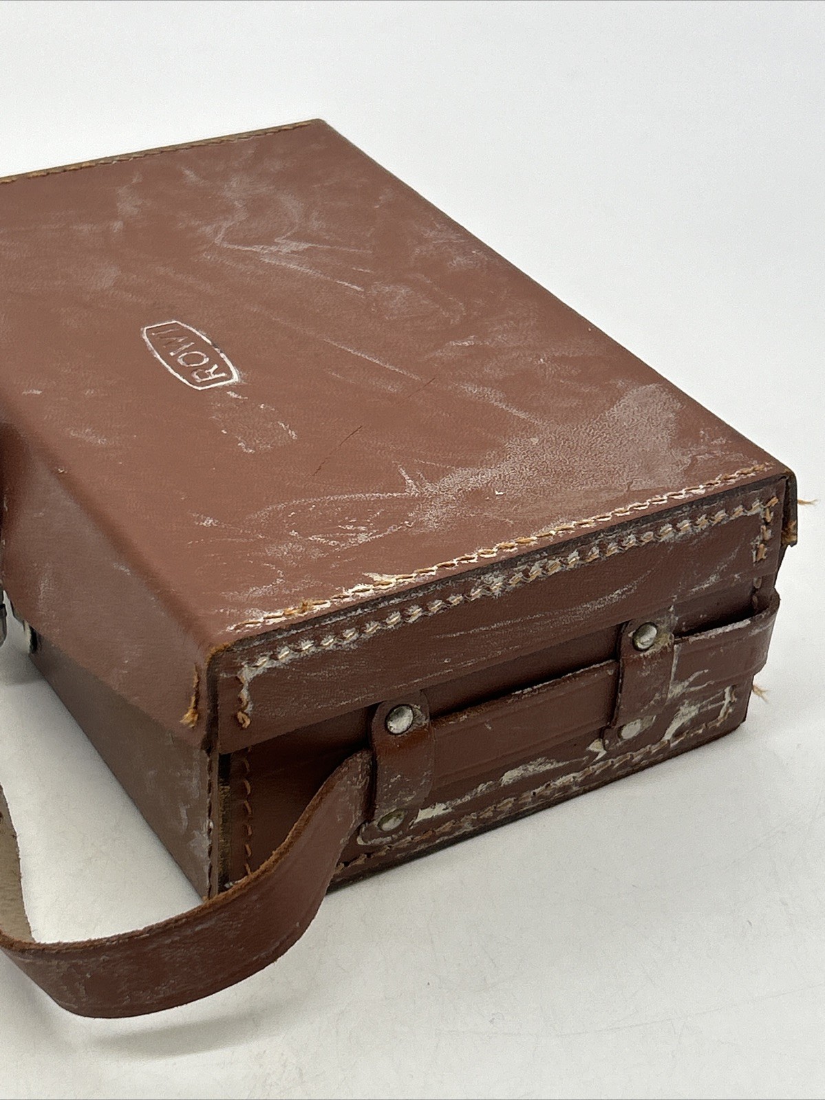 Vintage ROWI Camera Gear Stand Mounting Accessories W/Hard Leather Case Germany