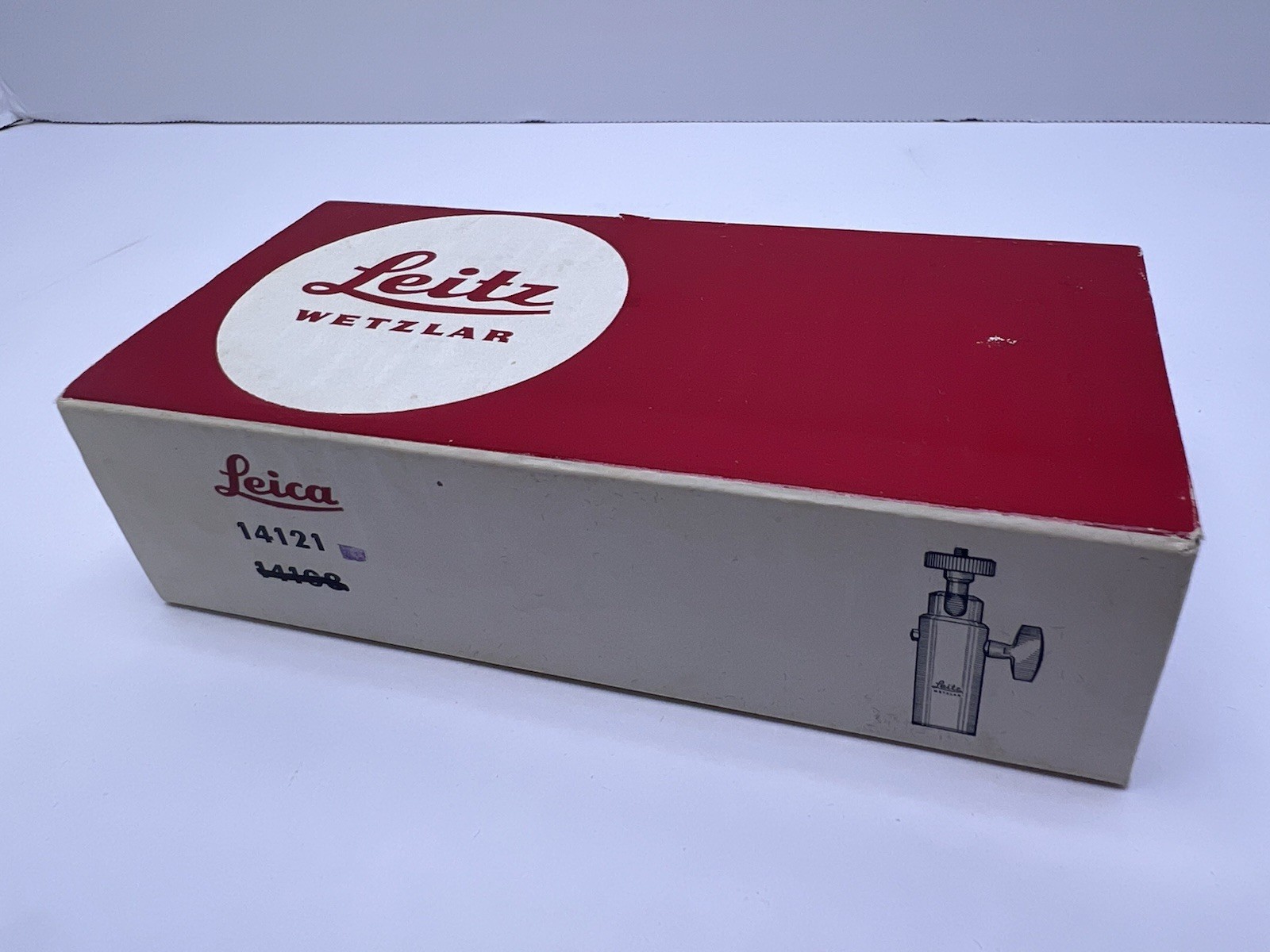 Vintage Leitz Wetzlar Leica Box Only 14121 Tripod Ball Head Case Germany 1960s