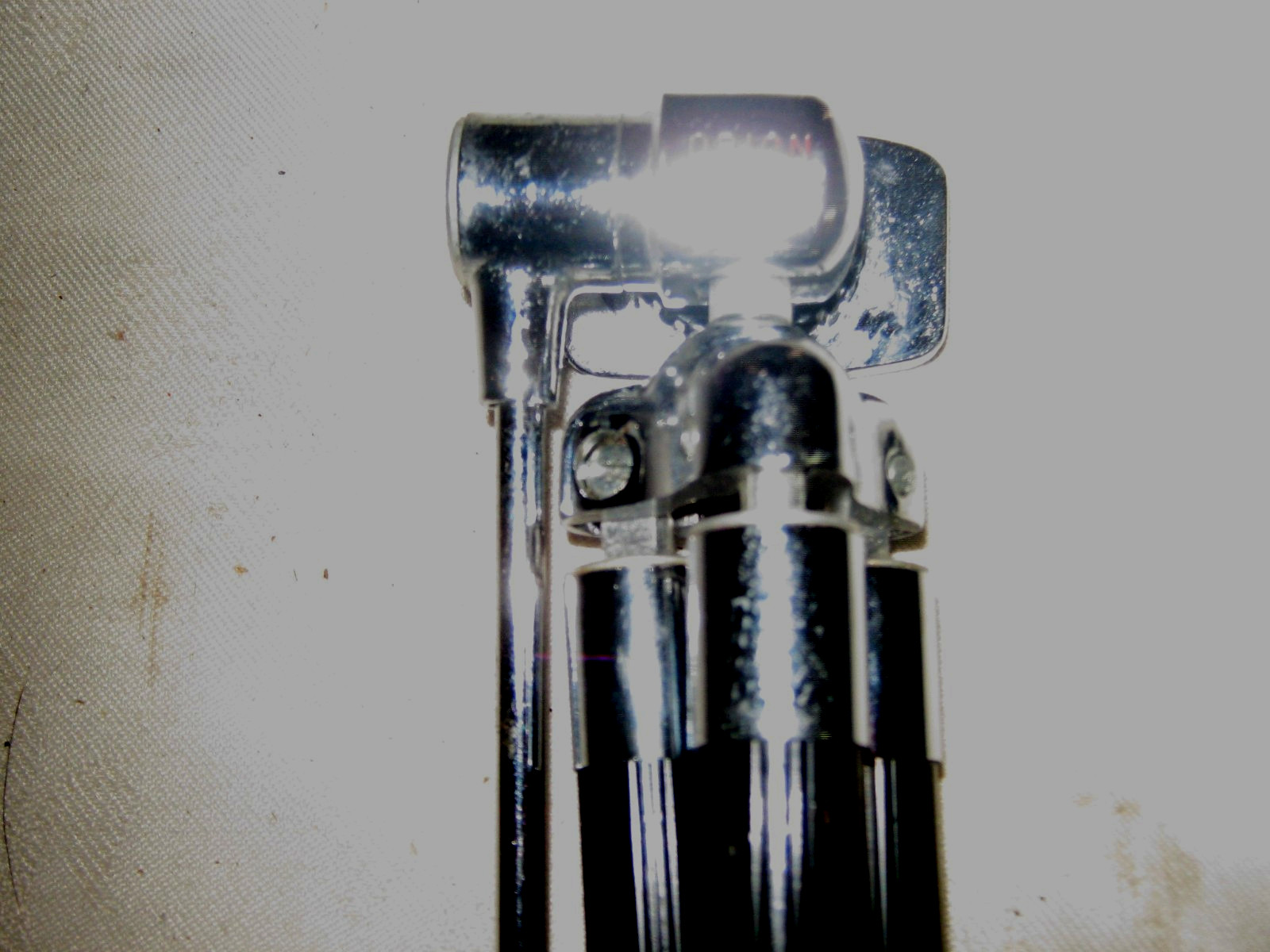 A Vintage Leather Cased Orion Chrome & Back Telescopic Leg Camera Tripod