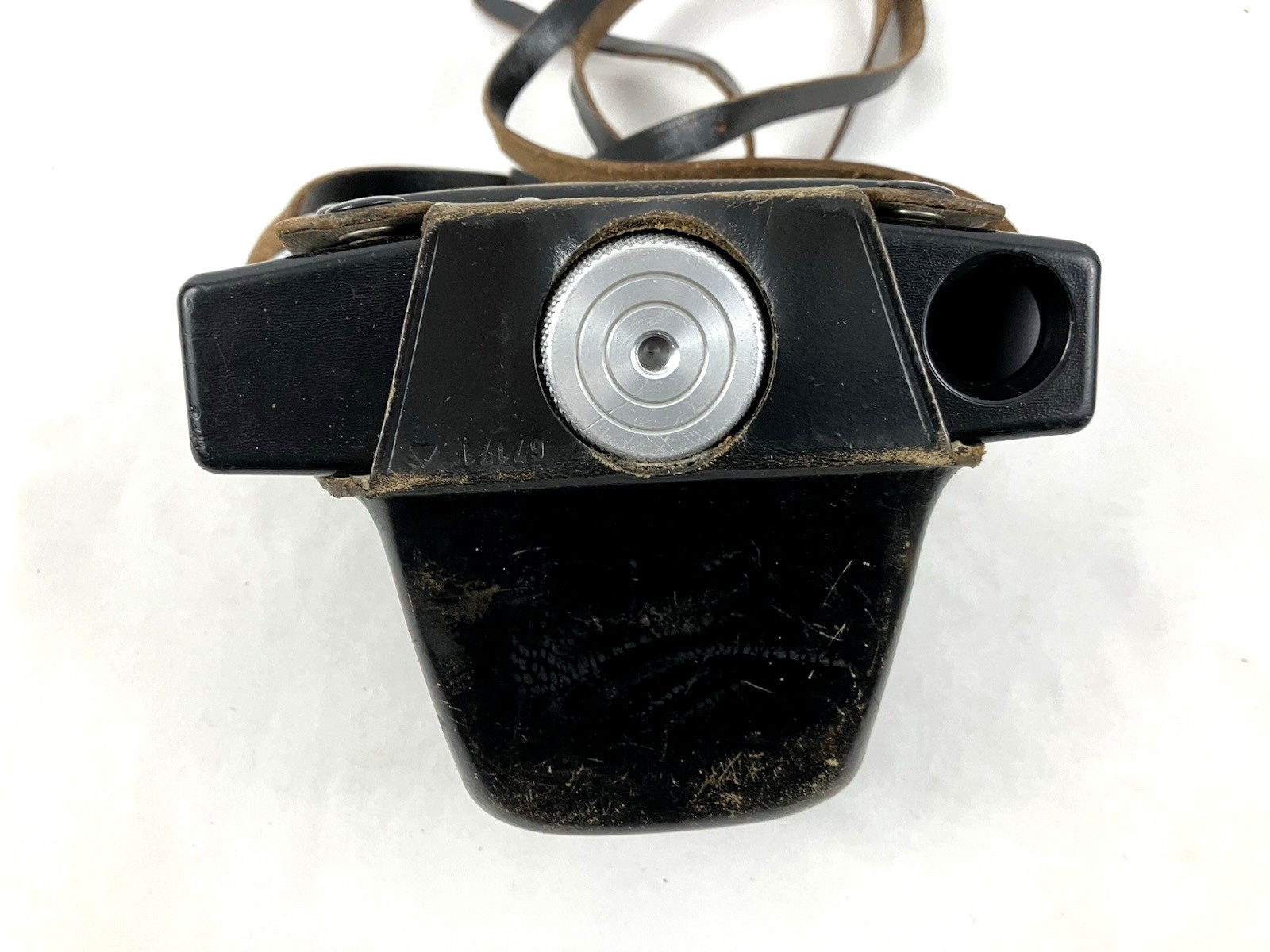Vintage Kodak Camera Case Black Leather Strap Embossed Logo Carrying Case
