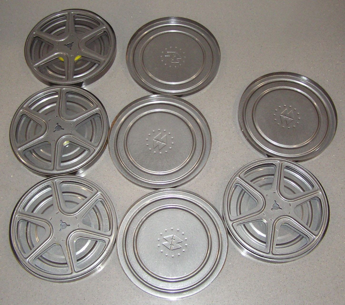 Bruce 8mm Film Storage Case 12 Slot +10 Empty Metal Reel Canister