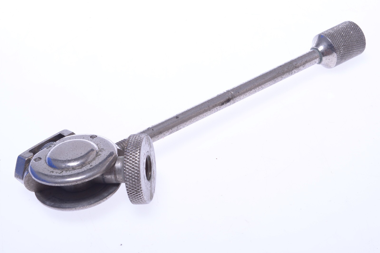 ✅ ANTIQUE 2 WAY SMALL BALL & SOCKET TRIPOD HEAD FOR 35MM NICKEL PLATED 64